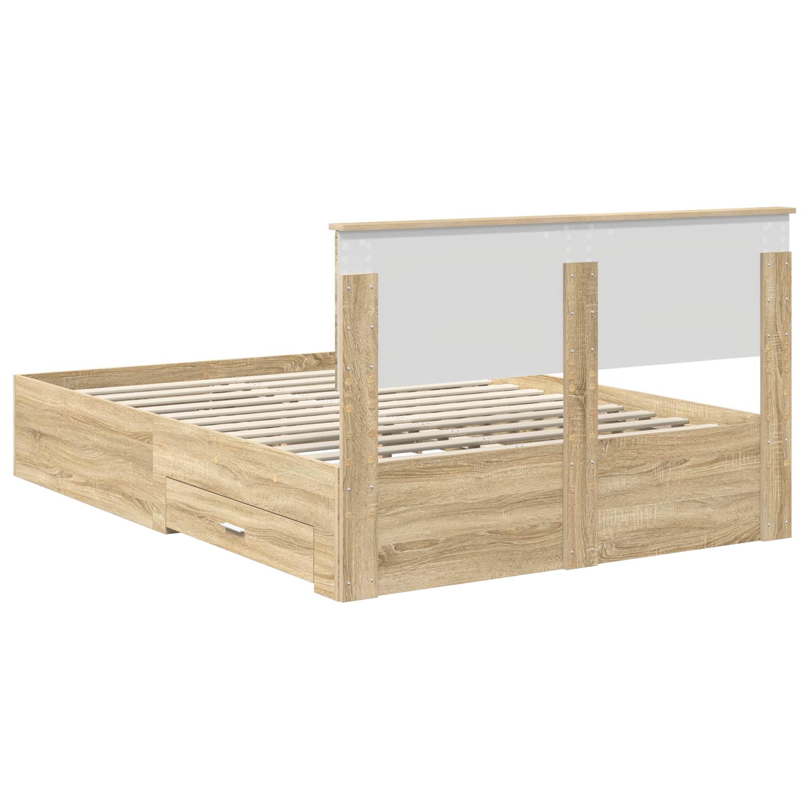 Cadre de lit Chêne Sonoma 150 x 200 cm Bois d'ingénierie - XIOS