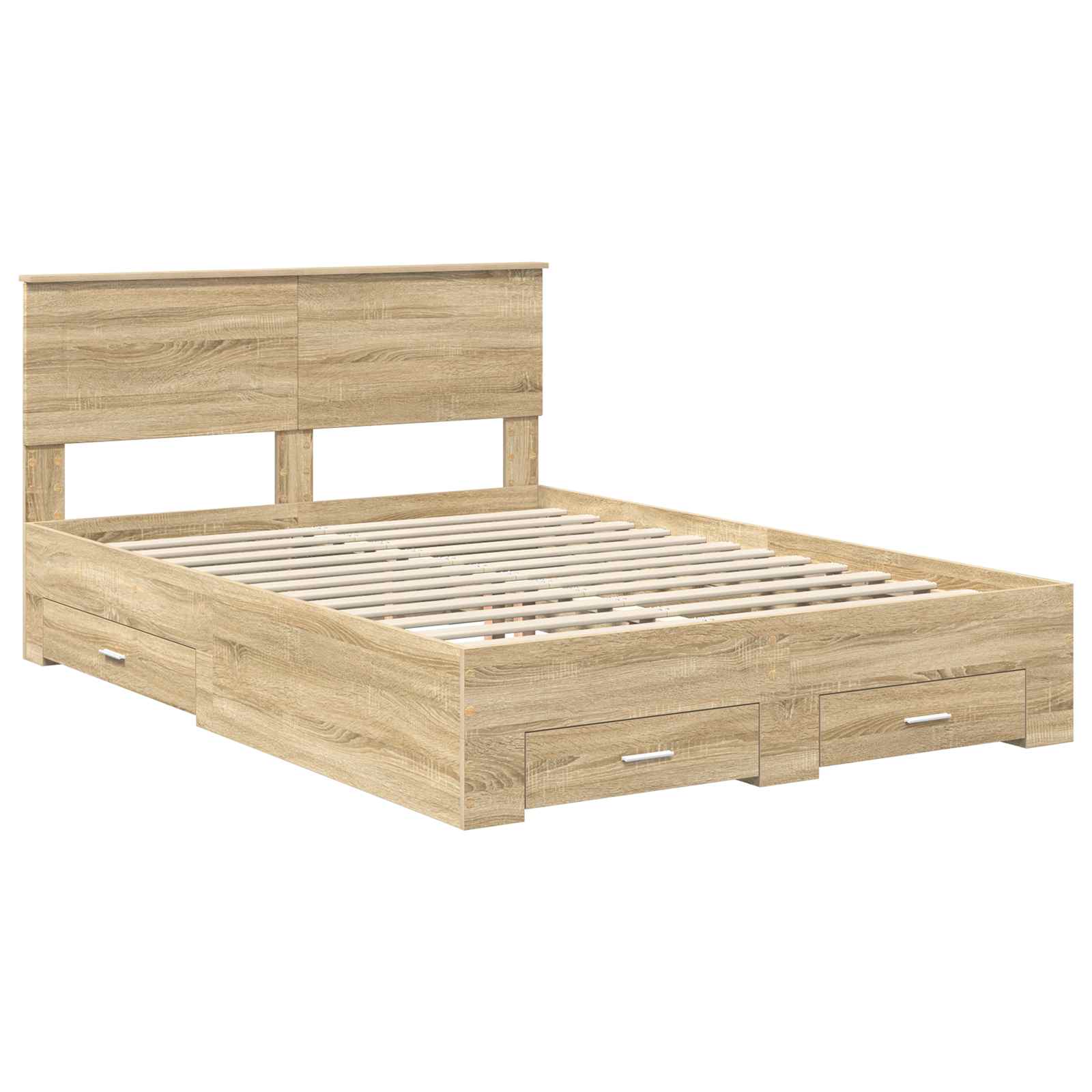 Cadre de lit Chêne Sonoma 140 x 190 cm Bois d'ingénierie - XIOS