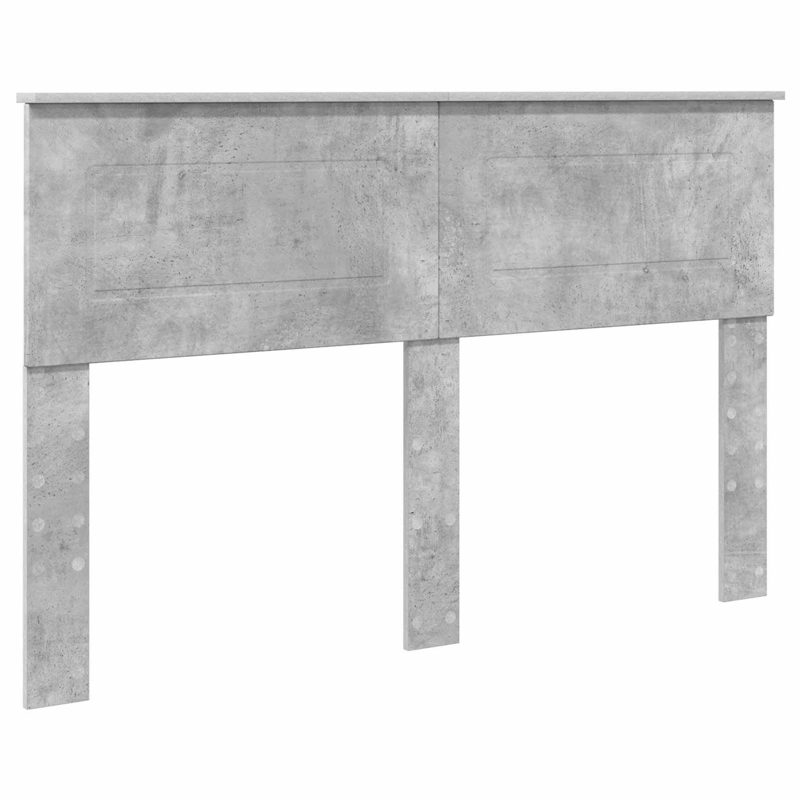 Cadre de lit Gris béton 140 x 200 cm Bois d'ingénierie - XIOS