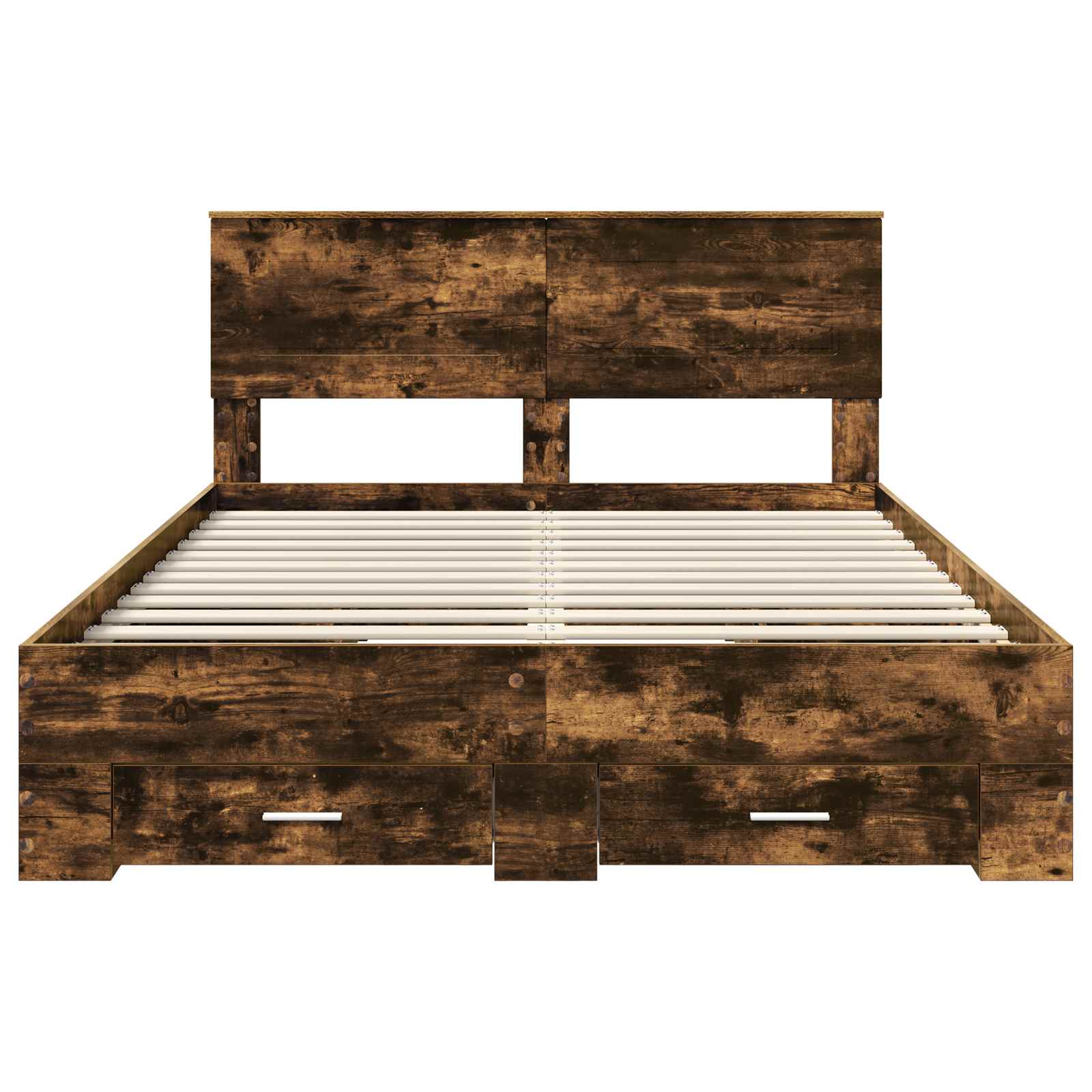 Cadre de lit Chêne fumé 140 x 200 cm Bois d'ingénierie - XIOS