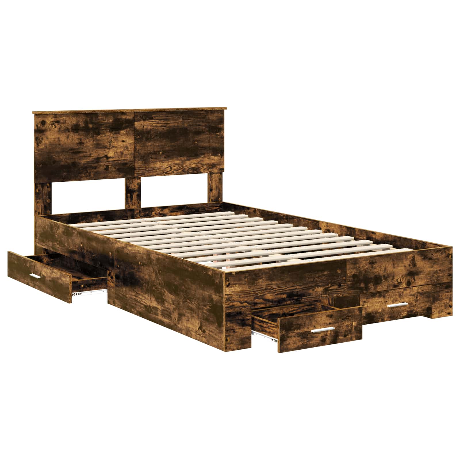 Cadre de lit Chêne fumé 120 x 190 cm Bois d'ingénierie - XIOS