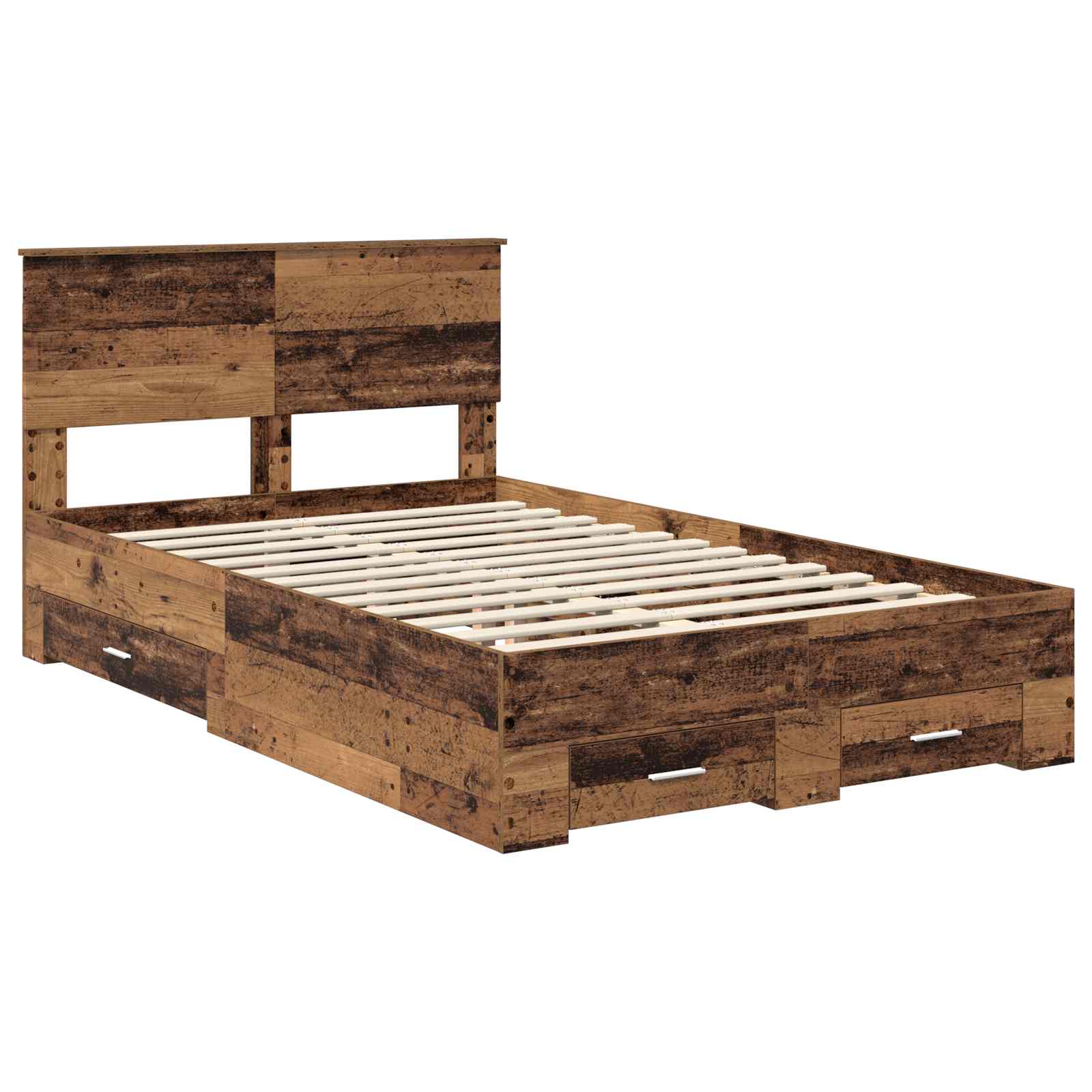 Cadre de lit Bois ancien 120 x 190 cm Bois d'ingénierie - XIOS