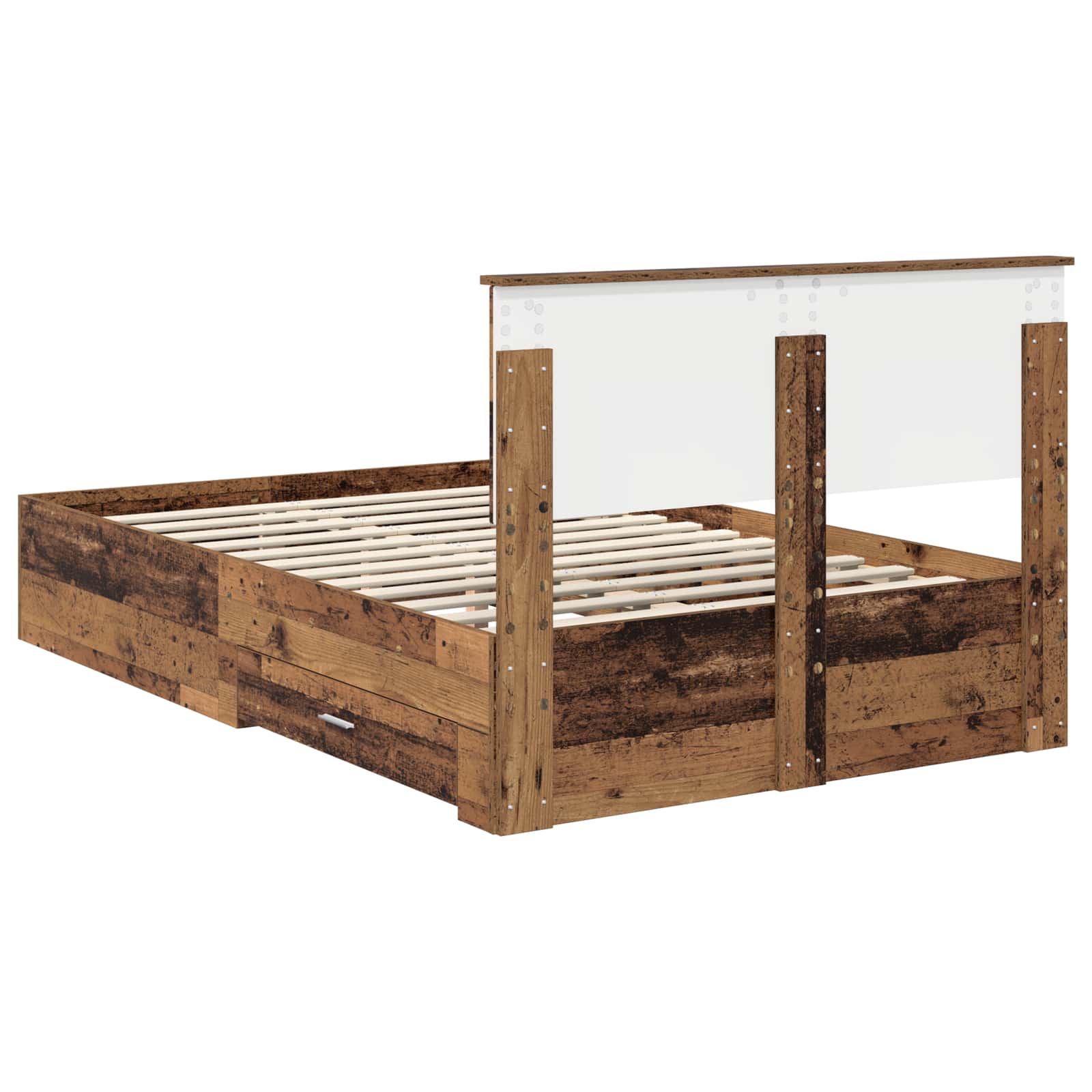Cadre de lit Bois ancien 120 x 190 cm Bois d'ingénierie - XIOS