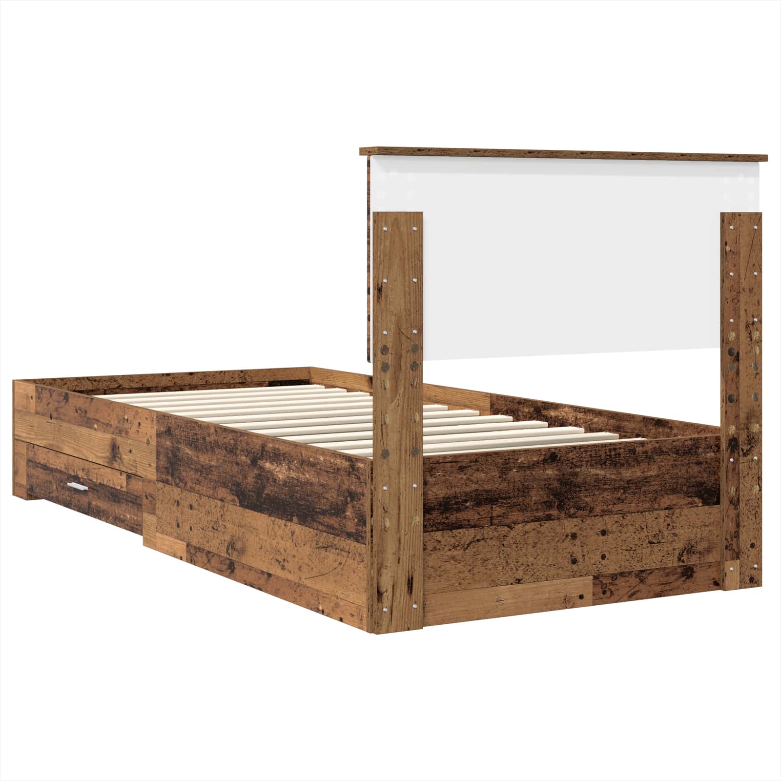 Cadre de lit Bois ancien 90 x 190 cm Bois d'ingénierie - XIOS