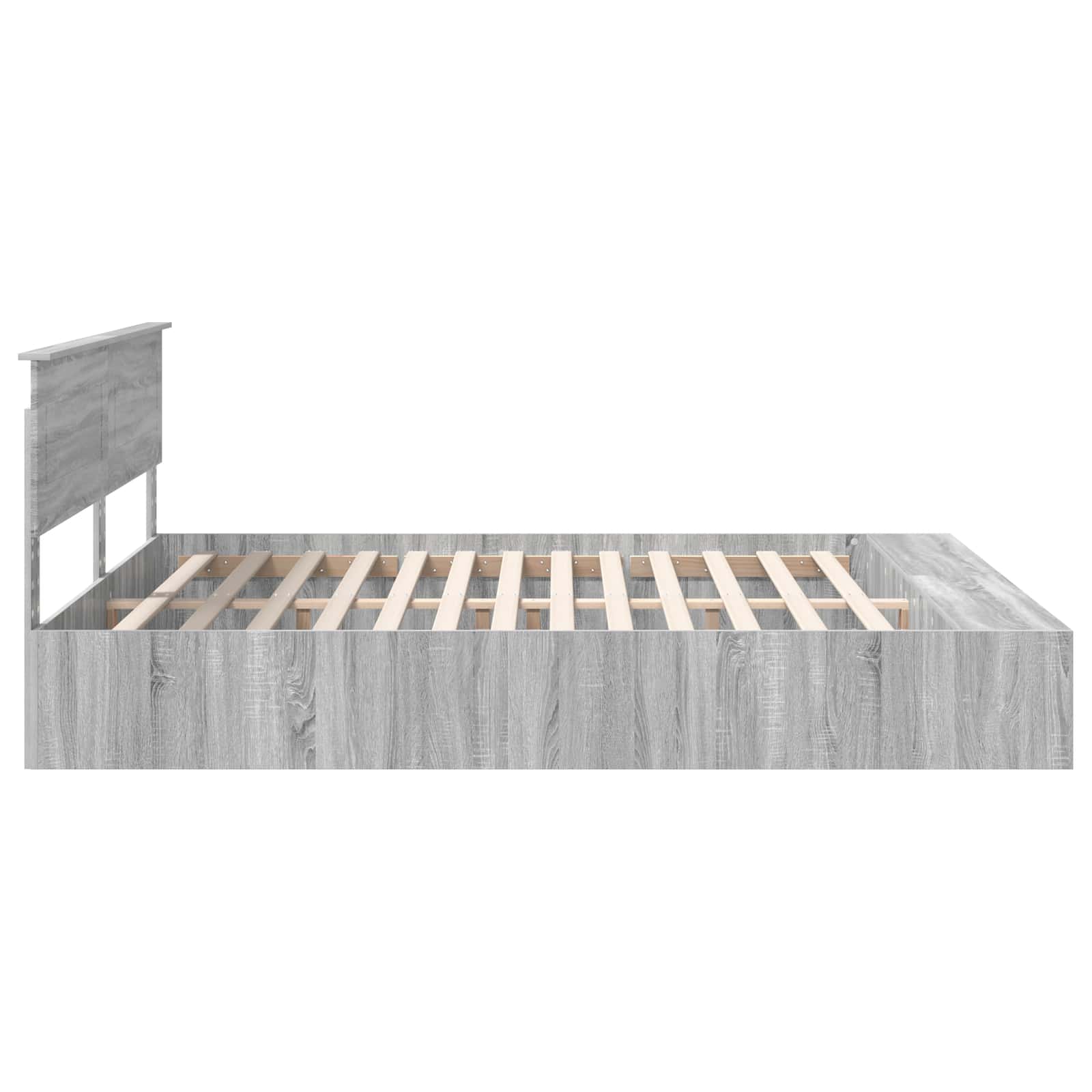 Cadre de lit Gris Sonoma 200 x 200 cm Bois d'ingénierie - XIOS