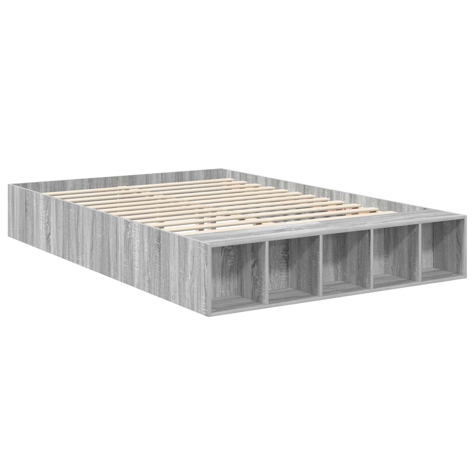 Cadre de lit Gris Sonoma 150 x 200 cm Bois d'ingénierie - XIOS