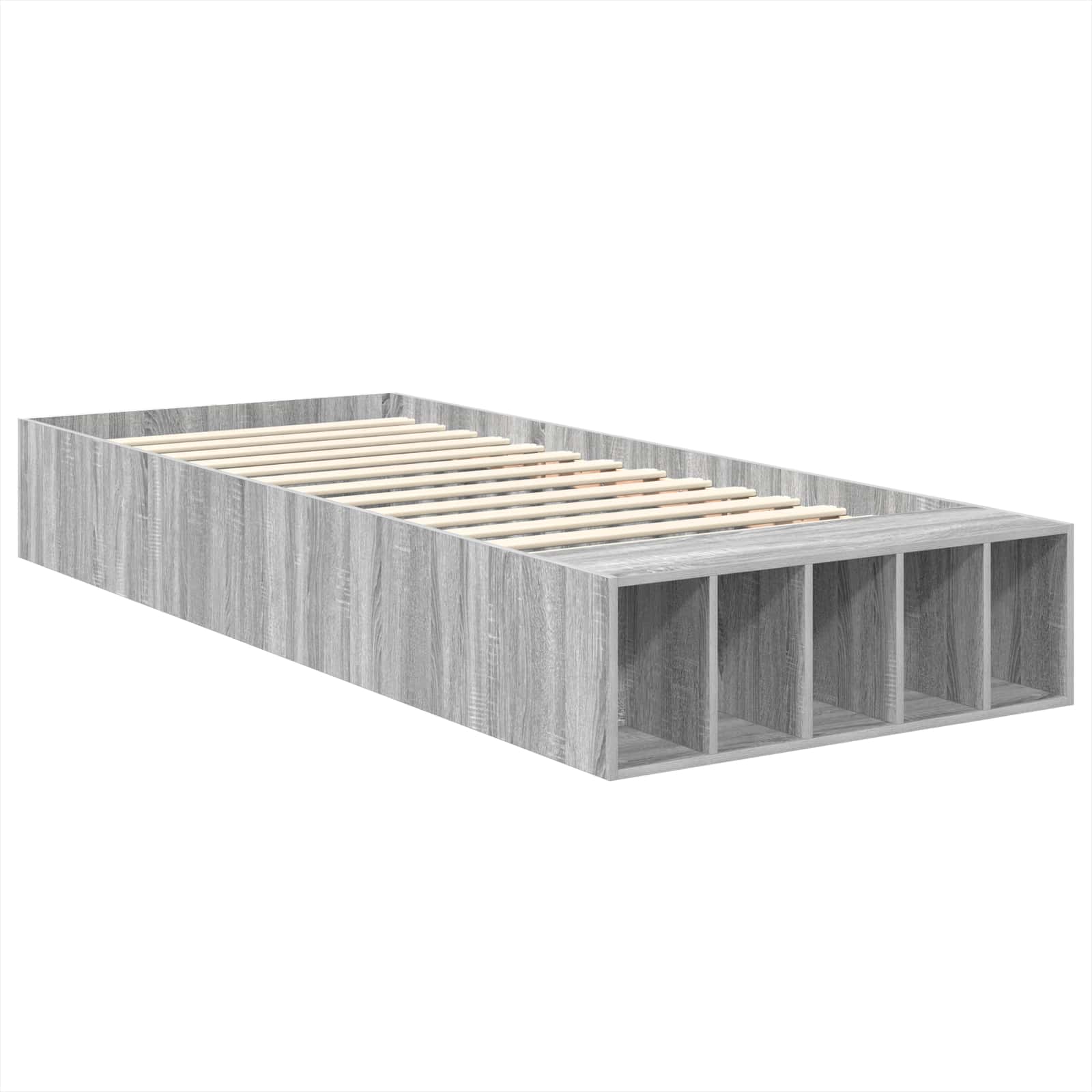 Cadre de lit Gris Sonoma 100 x 200 cm Bois d'ingénierie - XIOS