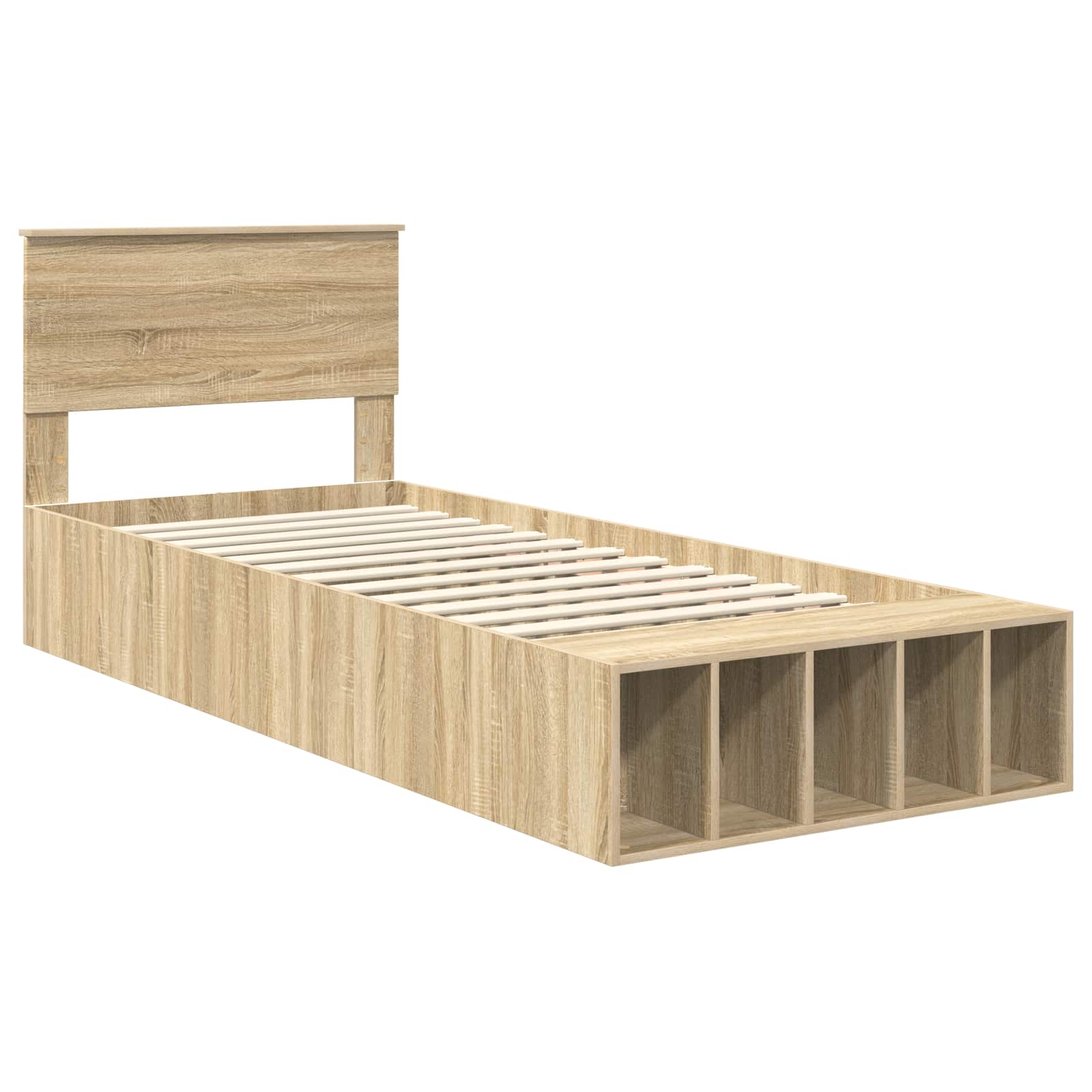 Cadre de lit Chêne Sonoma 75 x 190 cm Bois d'ingénierie - XIOS