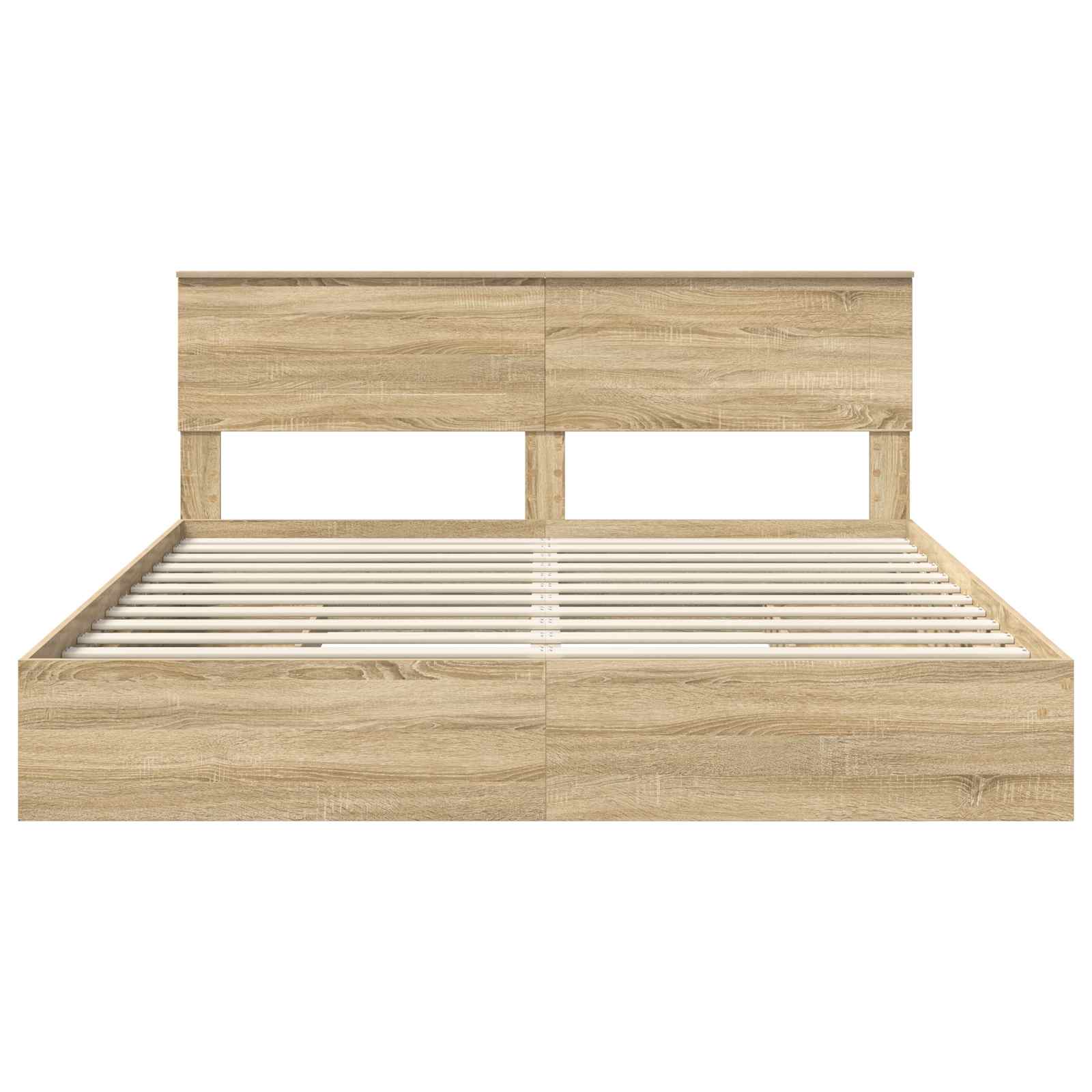 Lit de Rangement Chêne Sonoma 180 x 200 cm Bois d'ingénierie - XIOS
