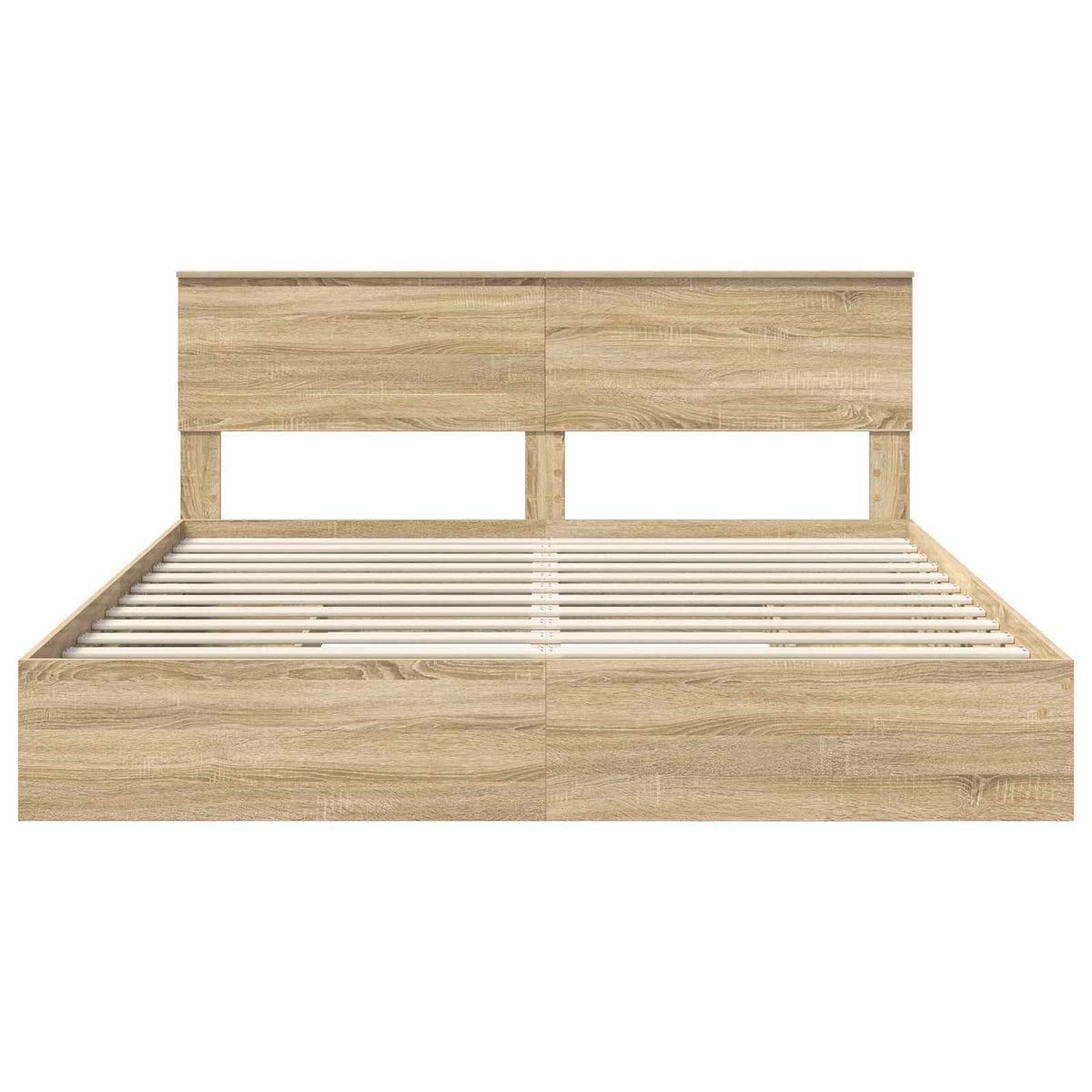 Lit de Rangement Chêne Sonoma 180 x 200 cm Bois d'ingénierie