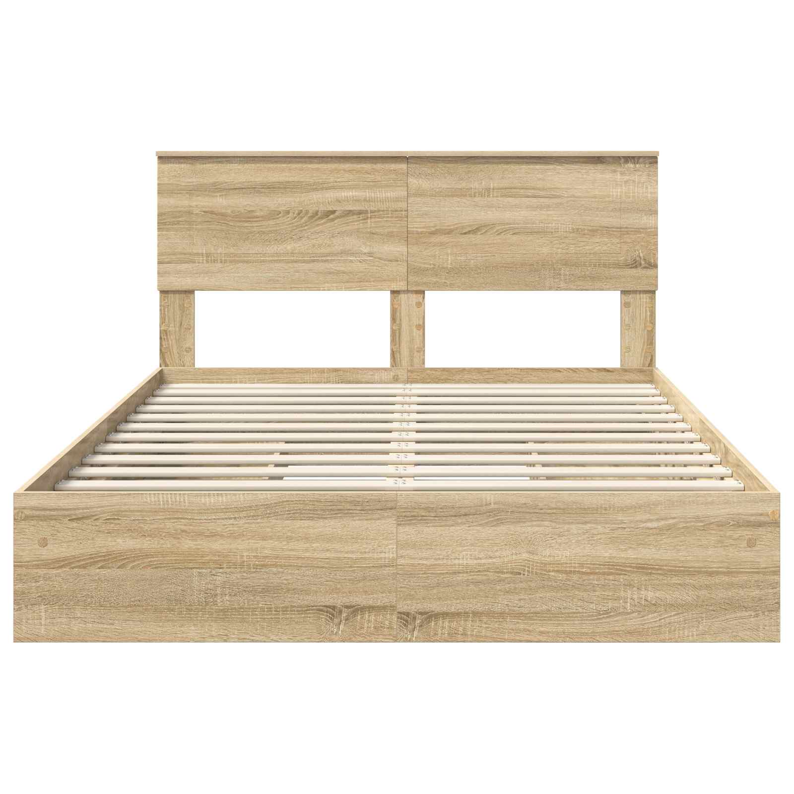 Lit de Rangement Chêne Sonoma 140 x 190 cm Bois d'ingénierie - XIOS