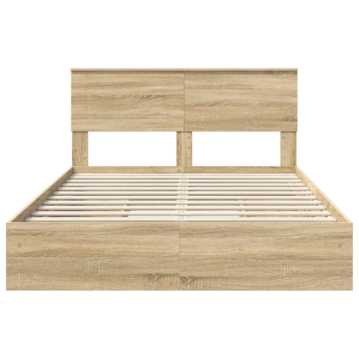 Lit de Rangement Chêne Sonoma 140 x 200 cm Bois d'ingénierie