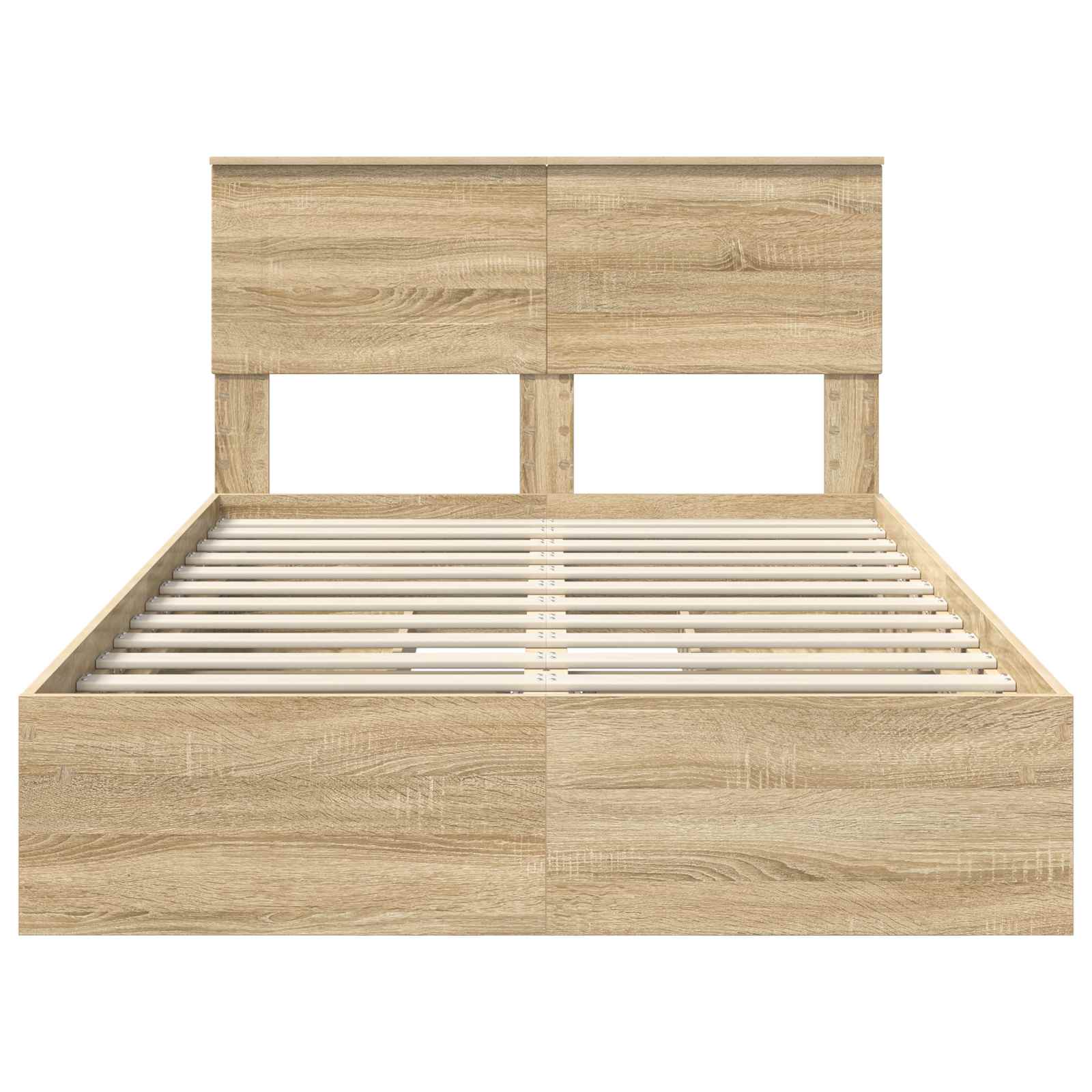 Lit de Rangement Chêne Sonoma 135 x 190 cm Bois d'ingénierie - XIOS
