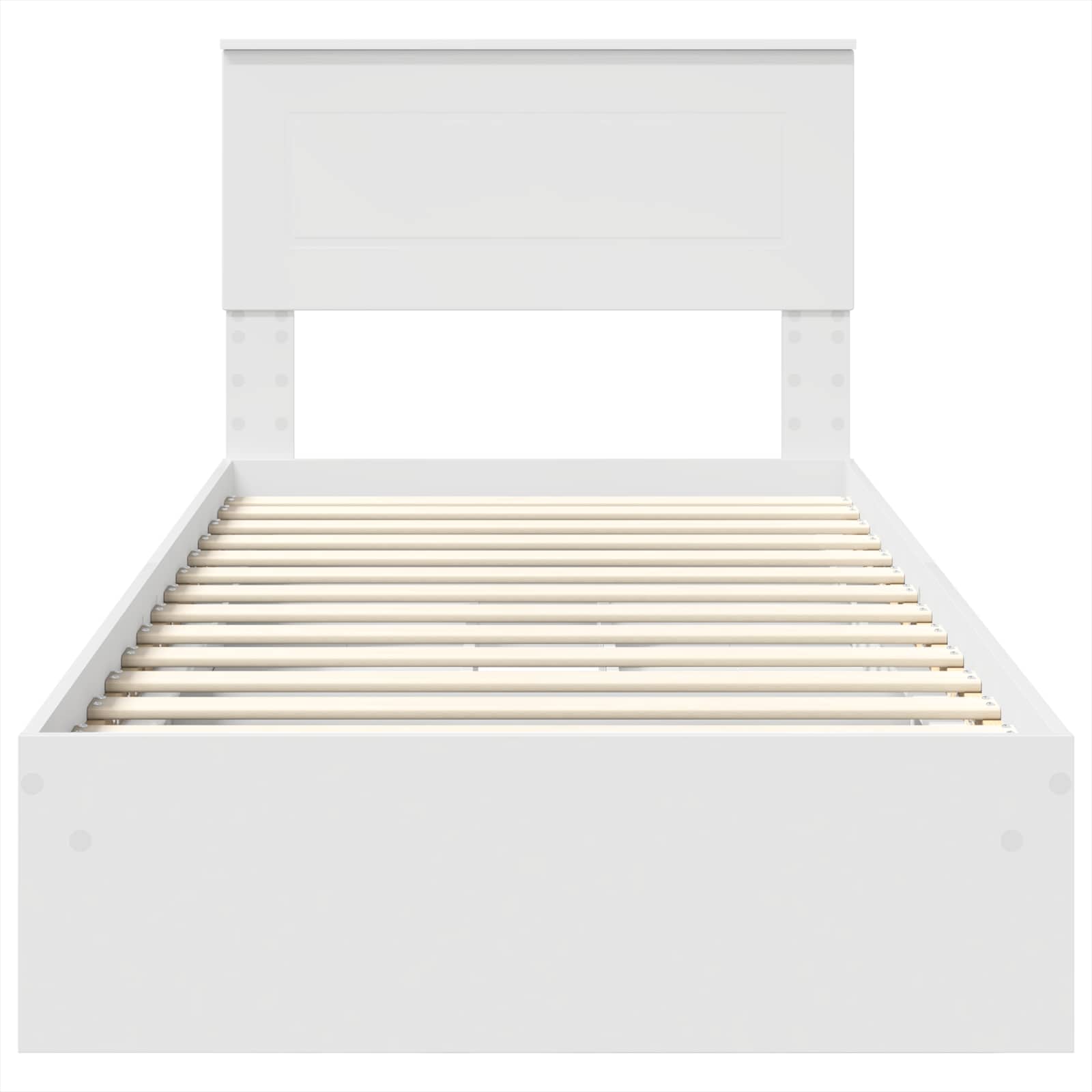 Lit de Rangement Blanc 75 x 190 cm Bois d'ingénierie - XIOS