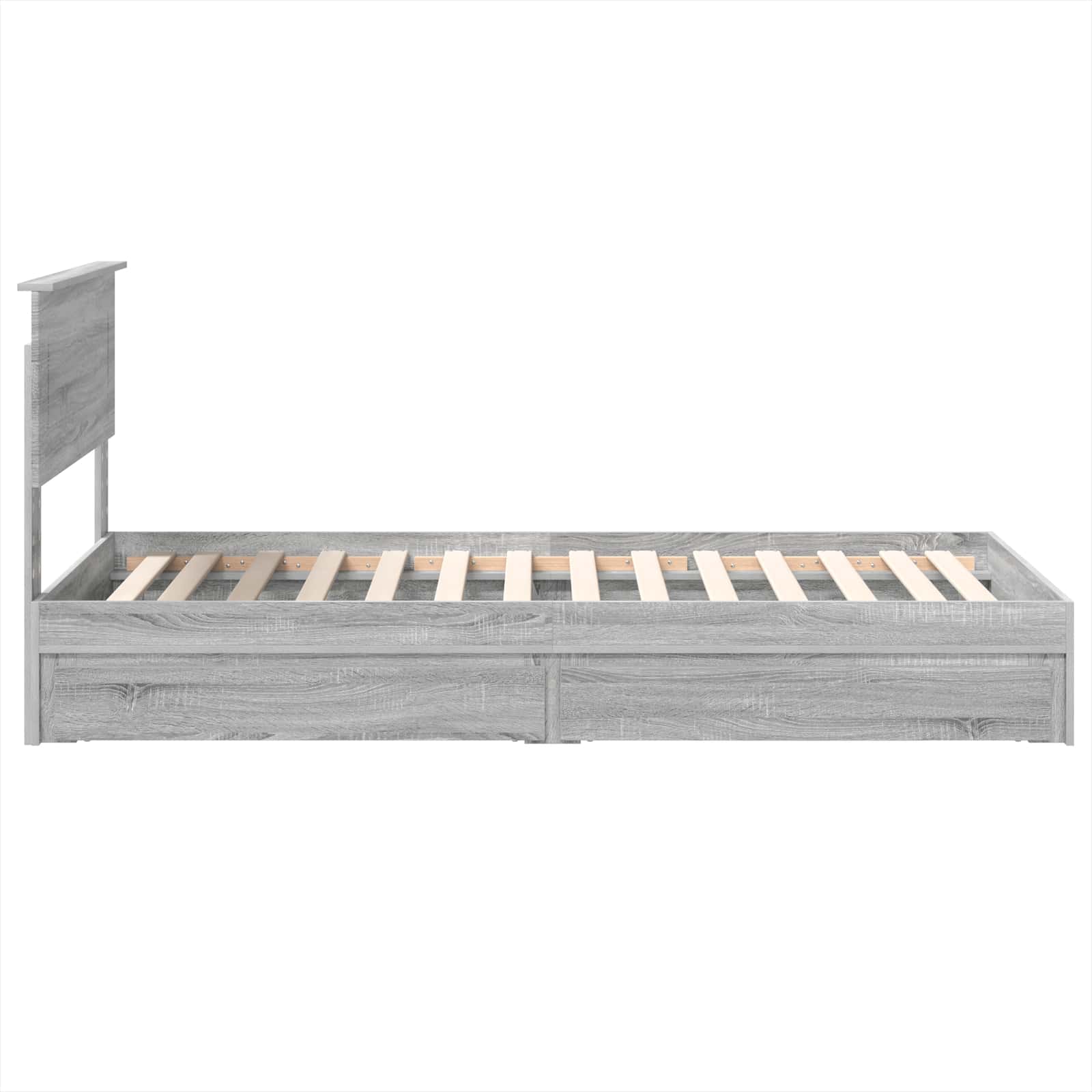 Lit de Rangement Gris Sonoma 75 x 190 cm Bois d'ingénierie - XIOS