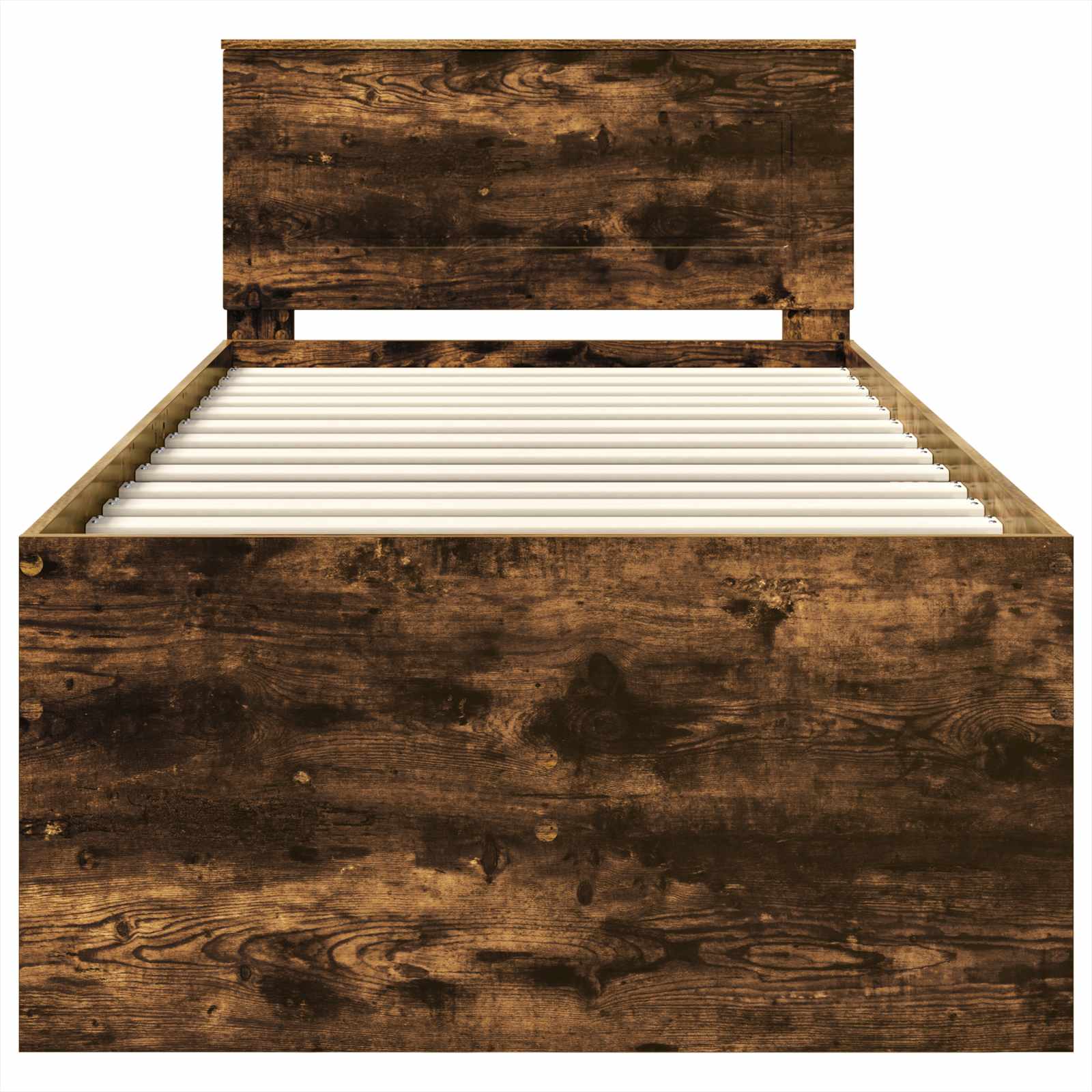 Lit d'appoint Chêne fumé et noir 90 x 200 cm Bois d'ingénierie - XIOS