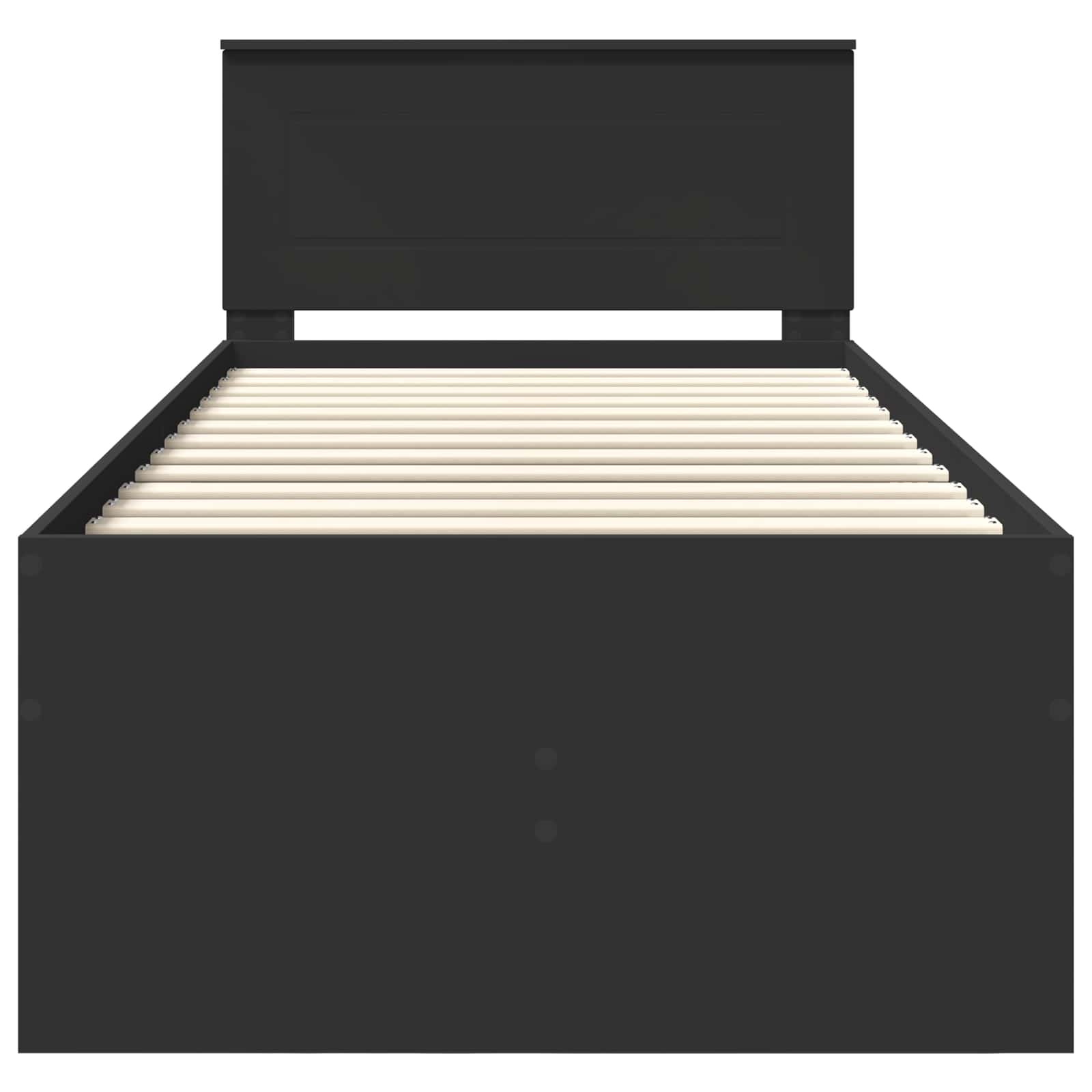 Lit d'appoint avec tiroir Noir 75 x 190 cm Bois d'ingénierie - XIOS