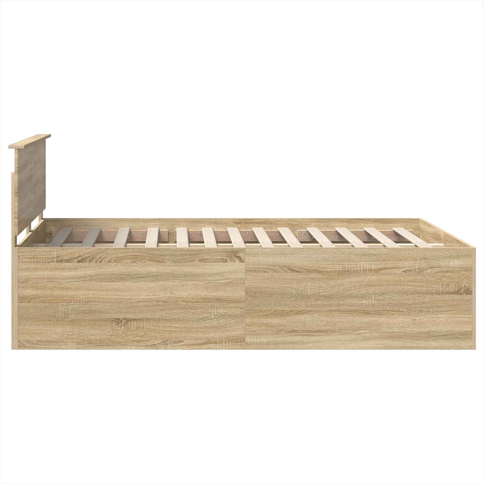 Cadre de lit Chêne Sonoma 150 x 200 cm Bois d'ingénierie - XIOS