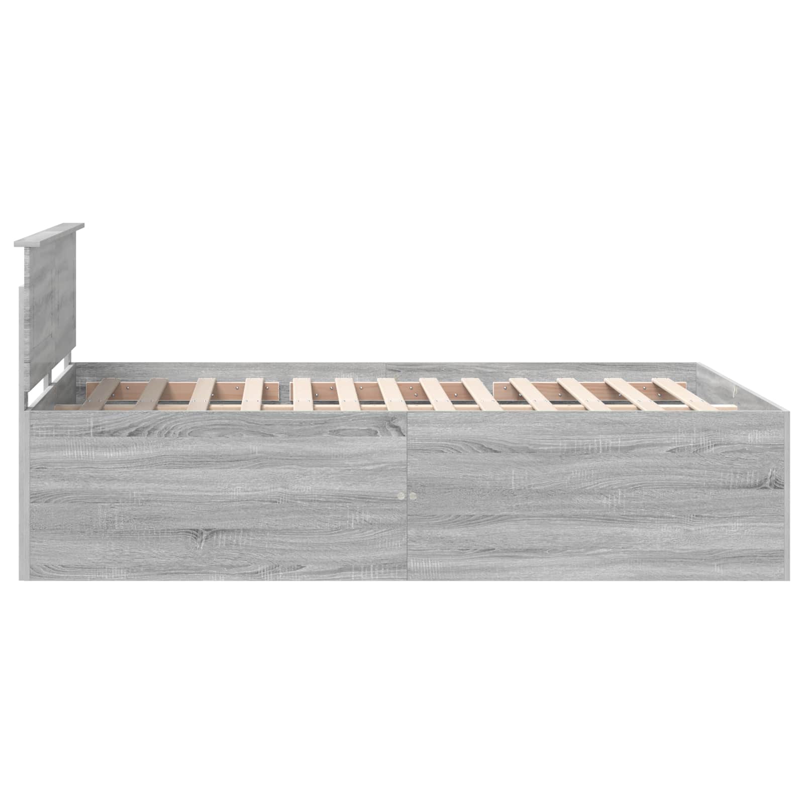 Cadre de lit Gris Sonoma 150 x 200 cm Bois d'ingénierie - XIOS
