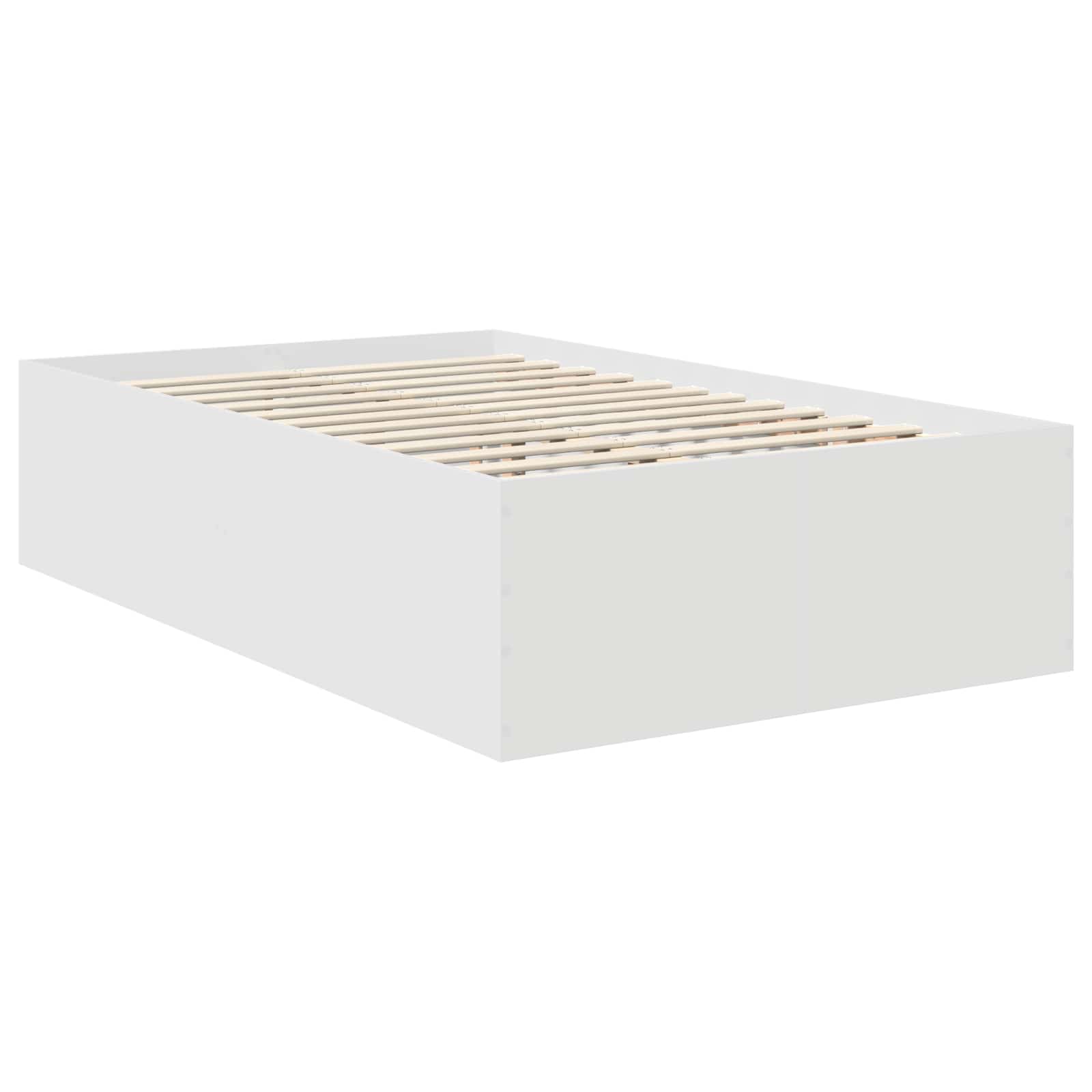 Cadre de lit Blanc 135 x 190 cm Bois d'ingénierie - XIOS
