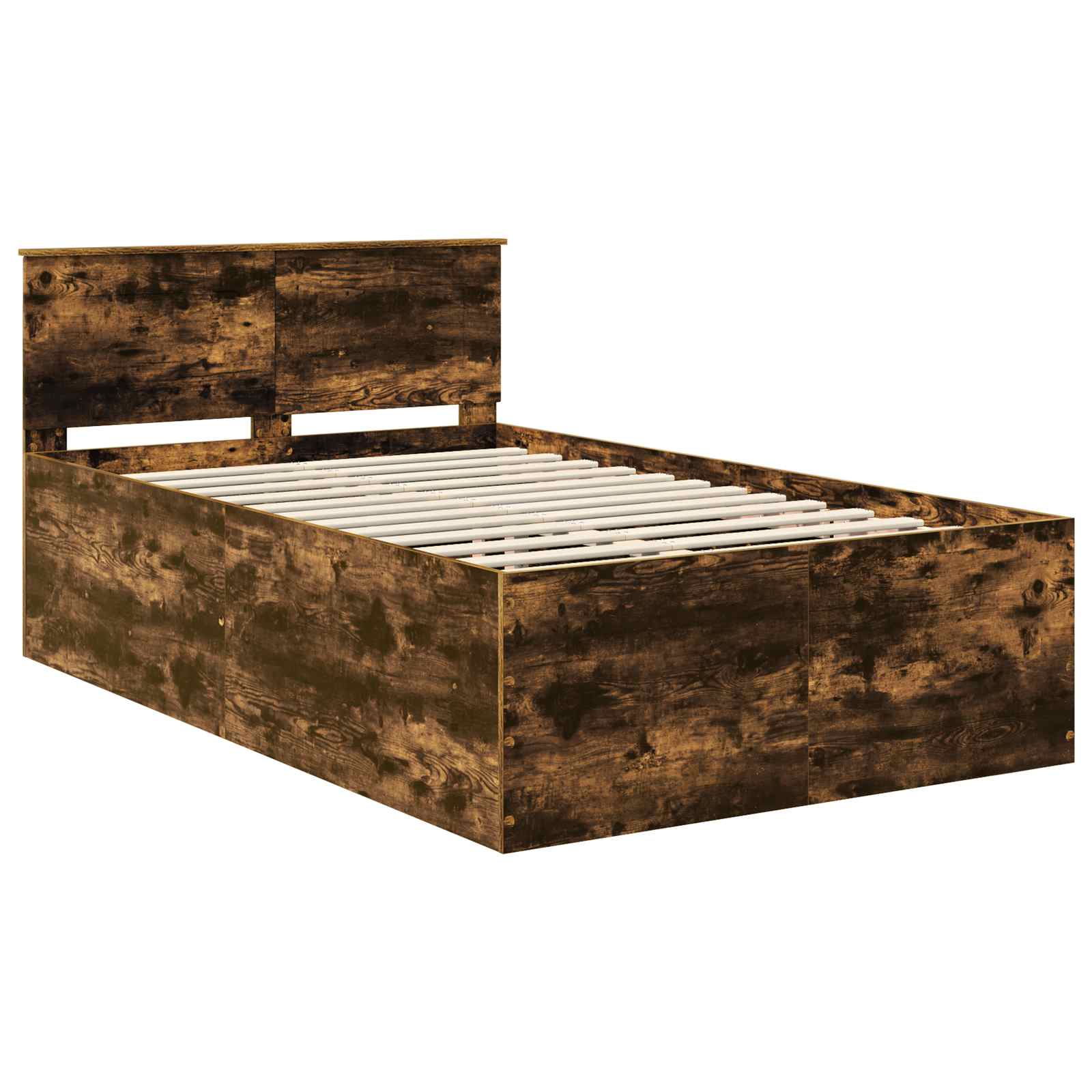 Cadre de lit Chêne fumé 120 x 190 cm Bois d'ingénierie - XIOS