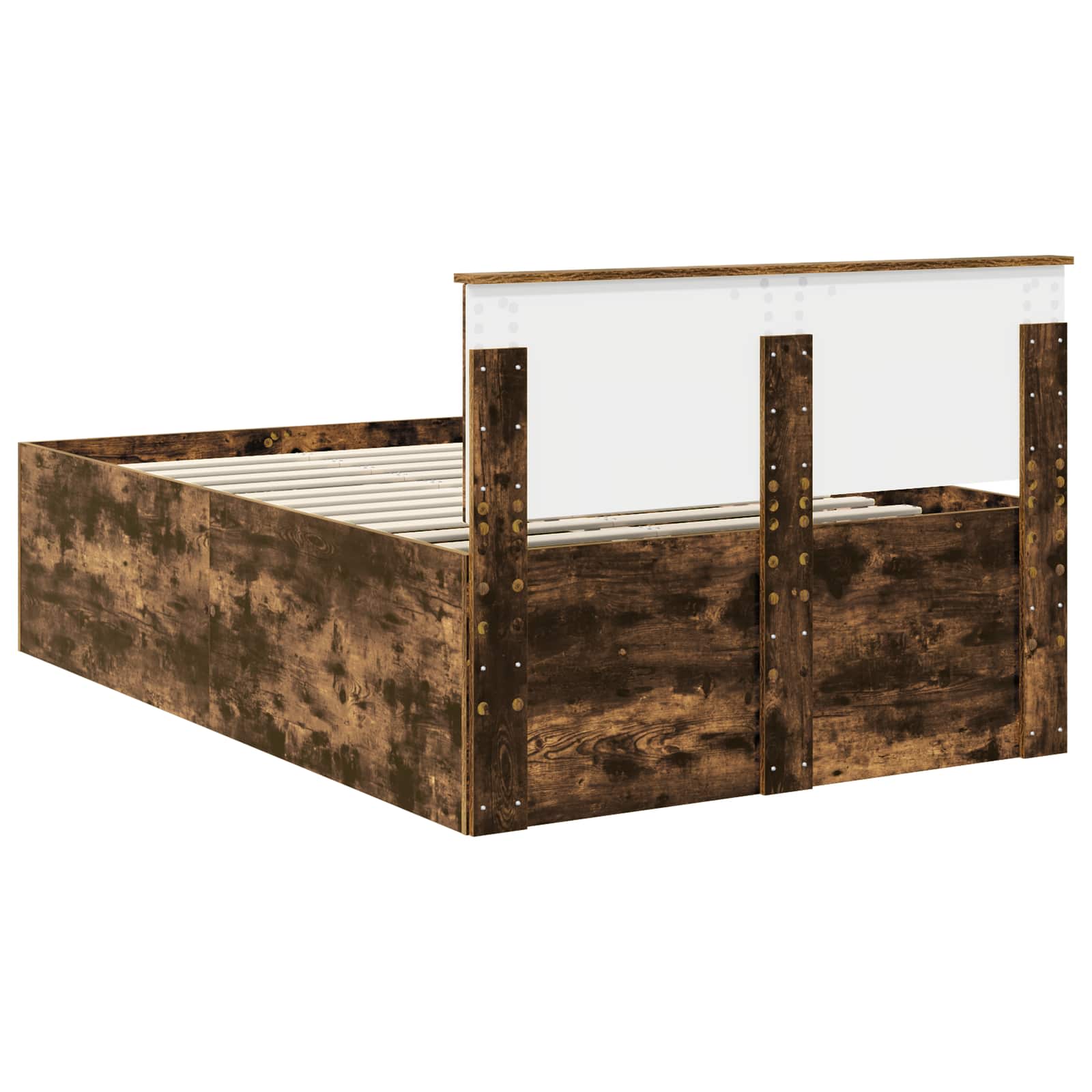 Cadre de lit Chêne fumé 120 x 190 cm Bois d'ingénierie - XIOS