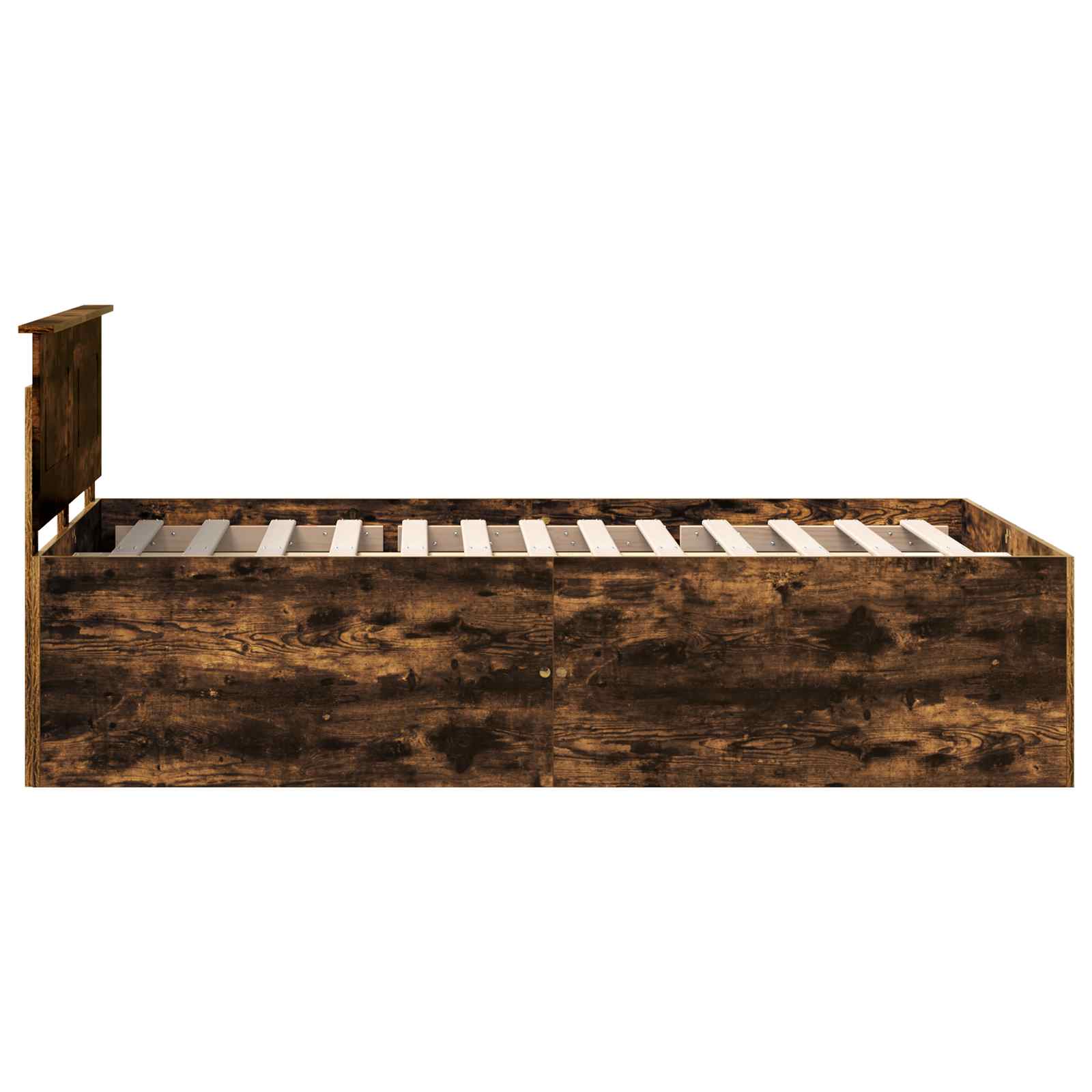 Cadre de lit Chêne fumé 120 x 190 cm Bois d'ingénierie - XIOS