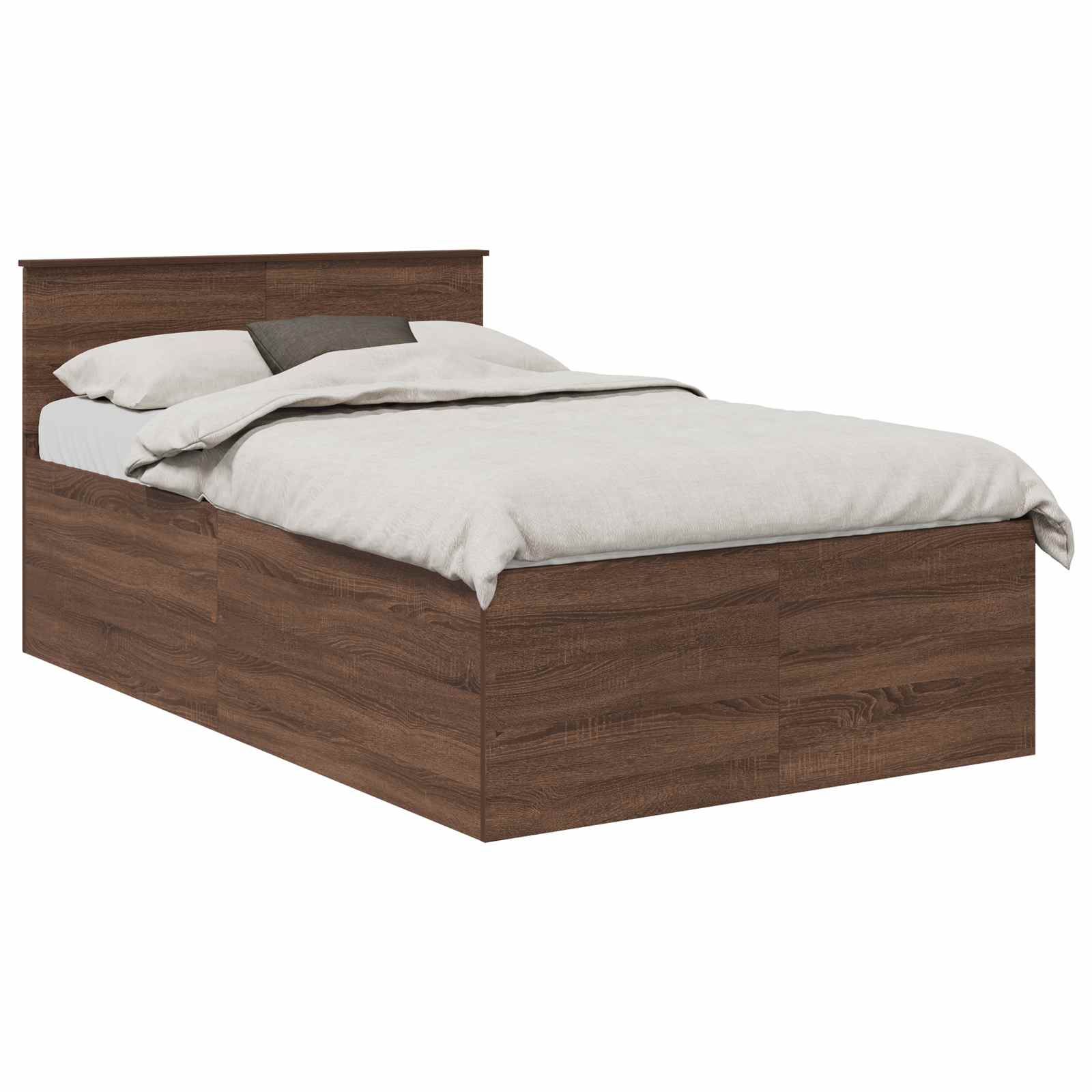 Cadre de lit Chêne brun 120 x 190 cm Bois d'ingénierie - XIOS