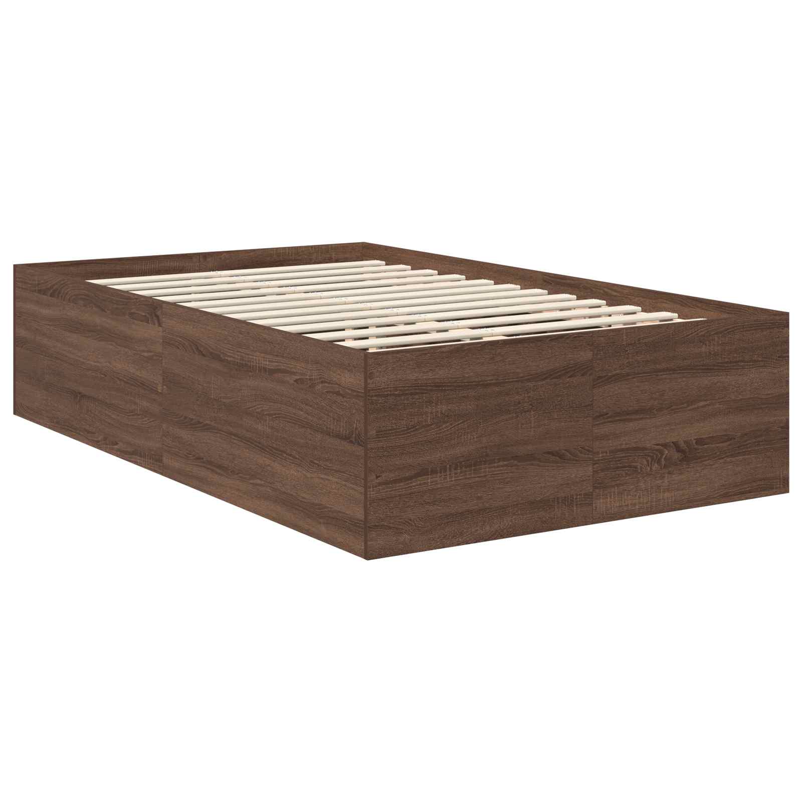 Cadre de lit Chêne brun 120 x 190 cm Bois d'ingénierie - XIOS