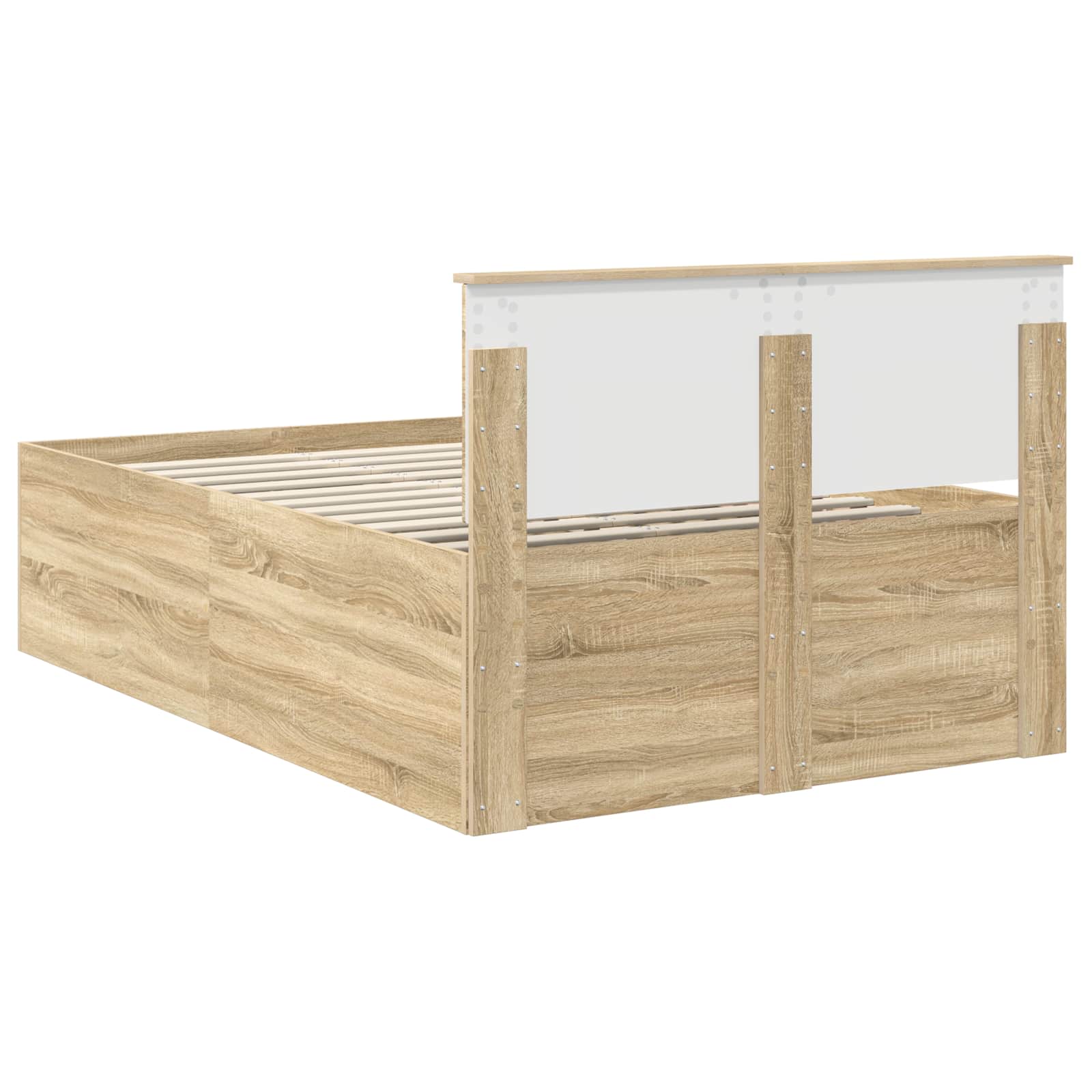 Cadre de lit Chêne Sonoma 120 x 200 cm Bois d'ingénierie - XIOS