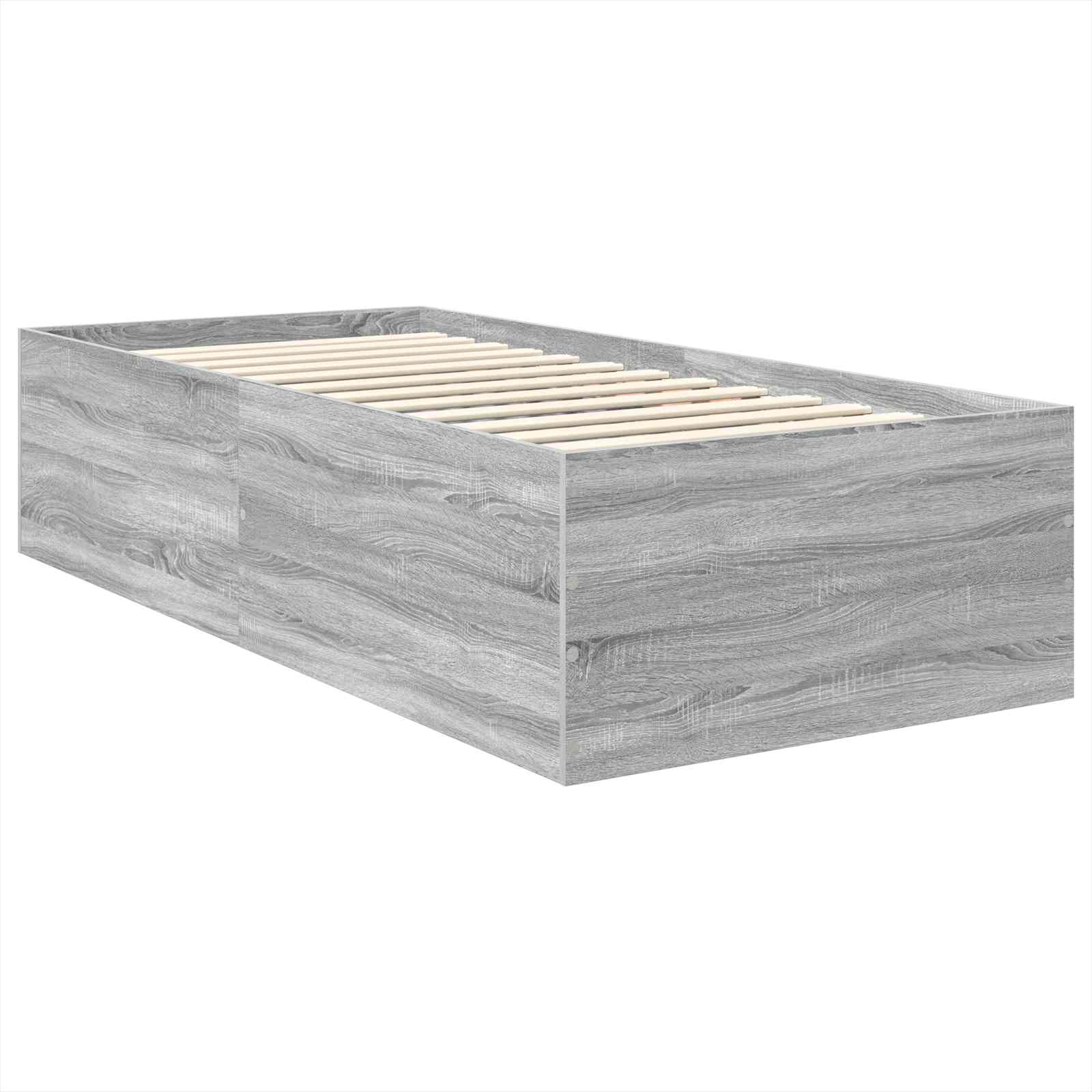 Cadre de lit Gris Sonoma 120 x 200 cm Bois d'ingénierie - XIOS