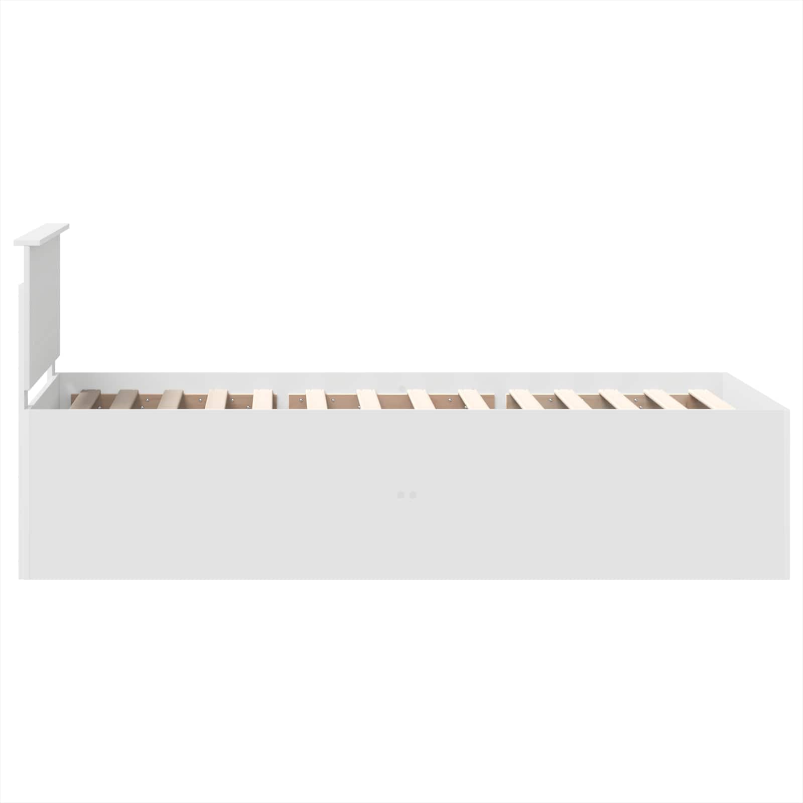Cadre de lit Blanc 75 x 190 cm Bois d'ingénierie - XIOS