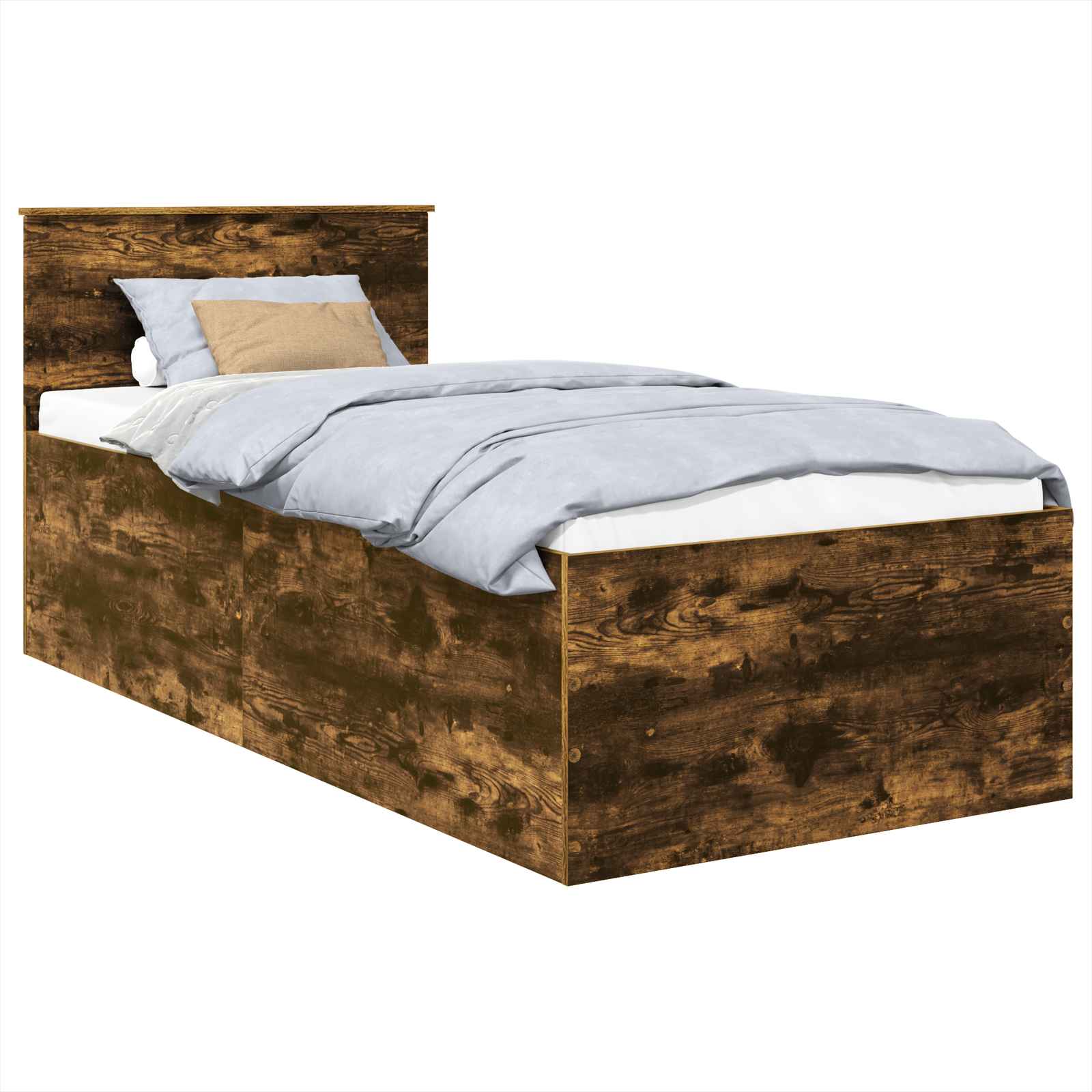 Cadre de lit Chêne fumé 75 x 190 cm Bois d'ingénierie - XIOS