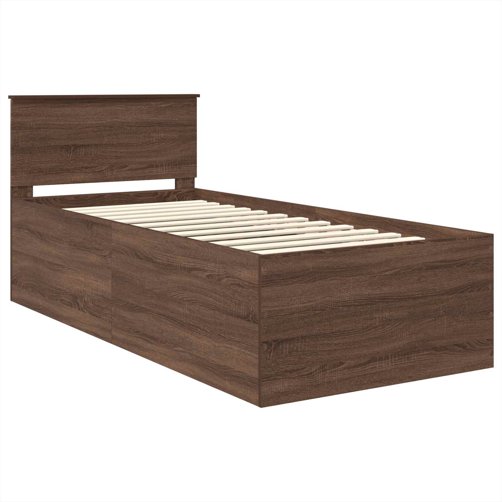 Cadre de lit Chêne brun 75 x 190 cm Bois d'ingénierie - XIOS