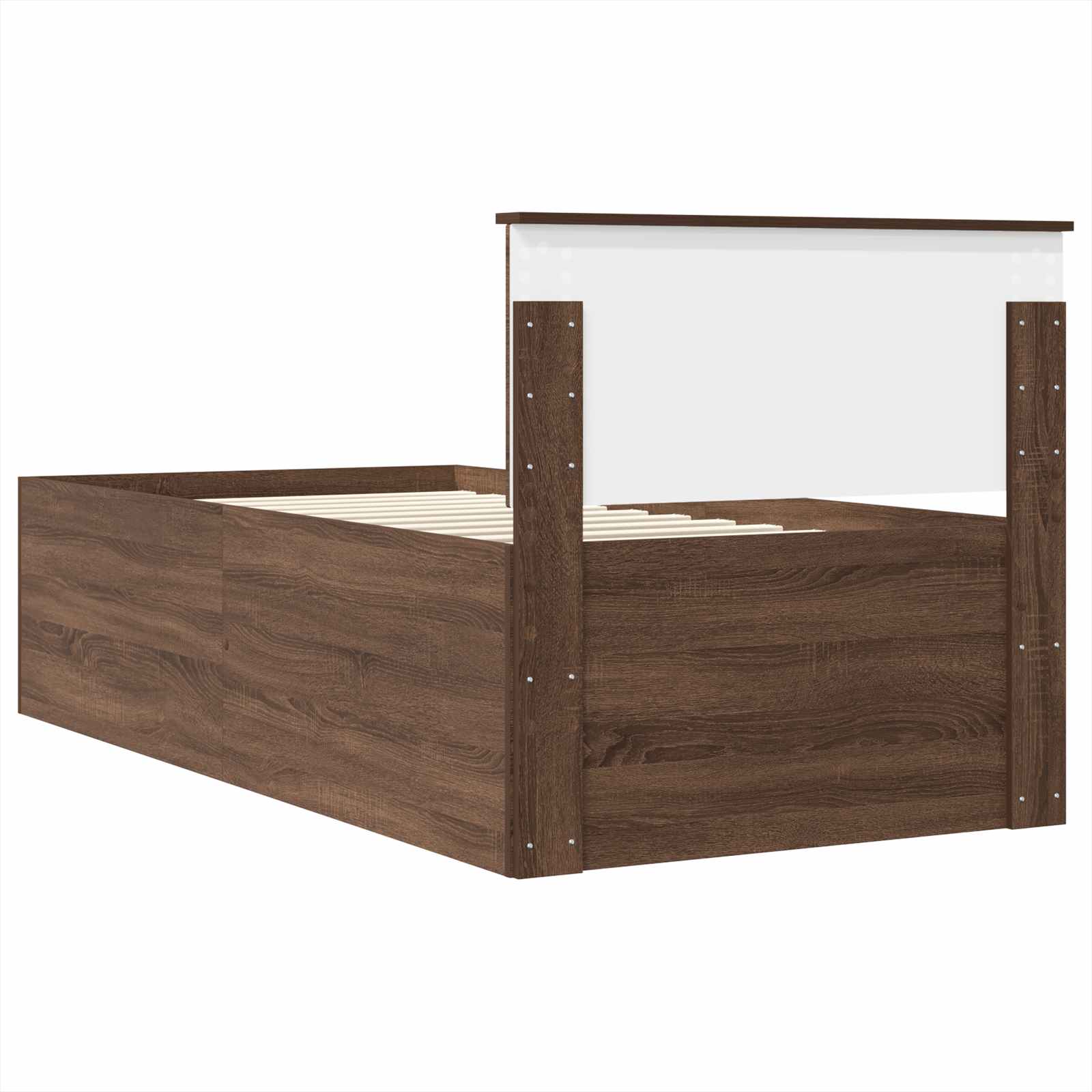 Cadre de lit Chêne brun 75 x 190 cm Bois d'ingénierie - XIOS