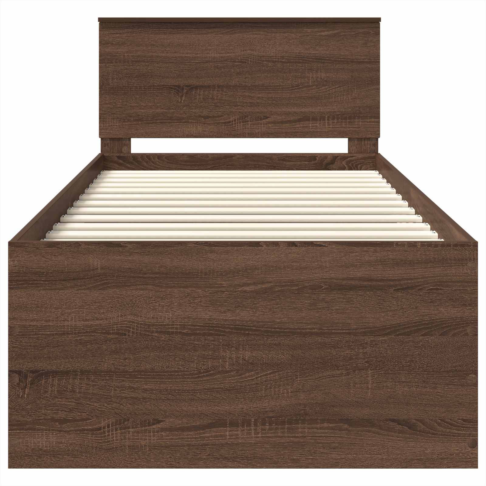 Cadre de lit Chêne brun 75 x 190 cm Bois d'ingénierie - XIOS