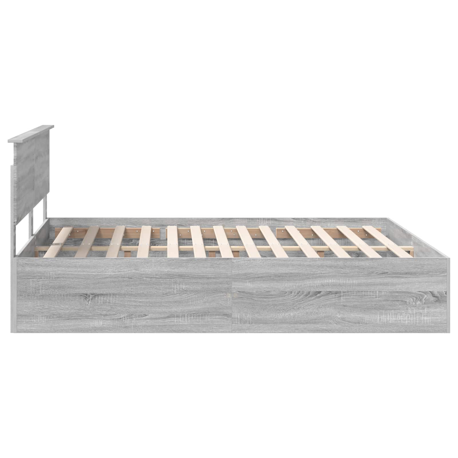 Cadre de lit Gris Sonoma 200 x 200 cm Bois d'ingénierie - XIOS