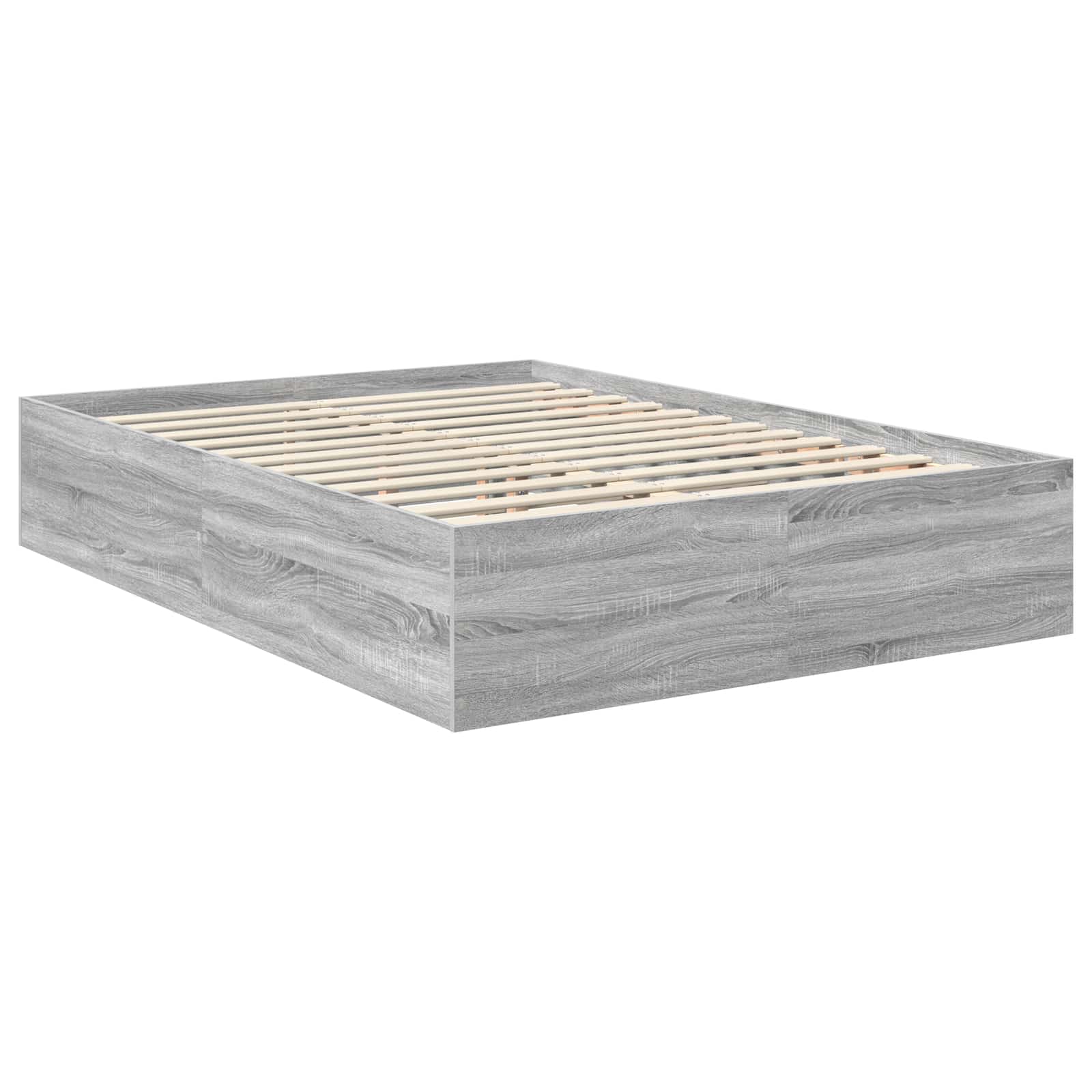 Cadre de lit Gris Sonoma 150 x 200 cm Bois d'ingénierie - XIOS