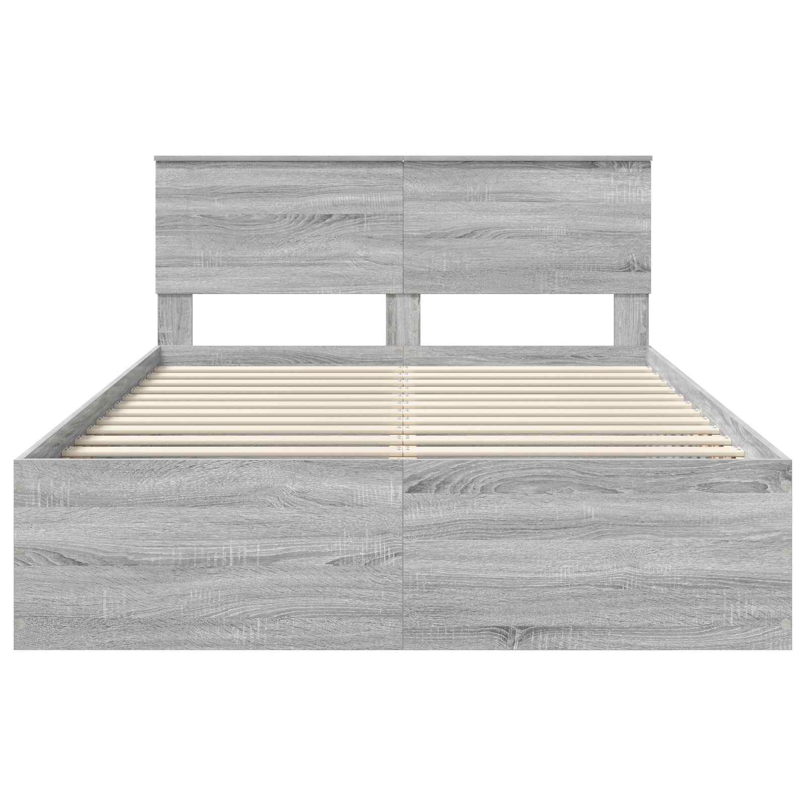 Cadre de lit Gris Sonoma 150 x 200 cm Bois d'ingénierie - XIOS