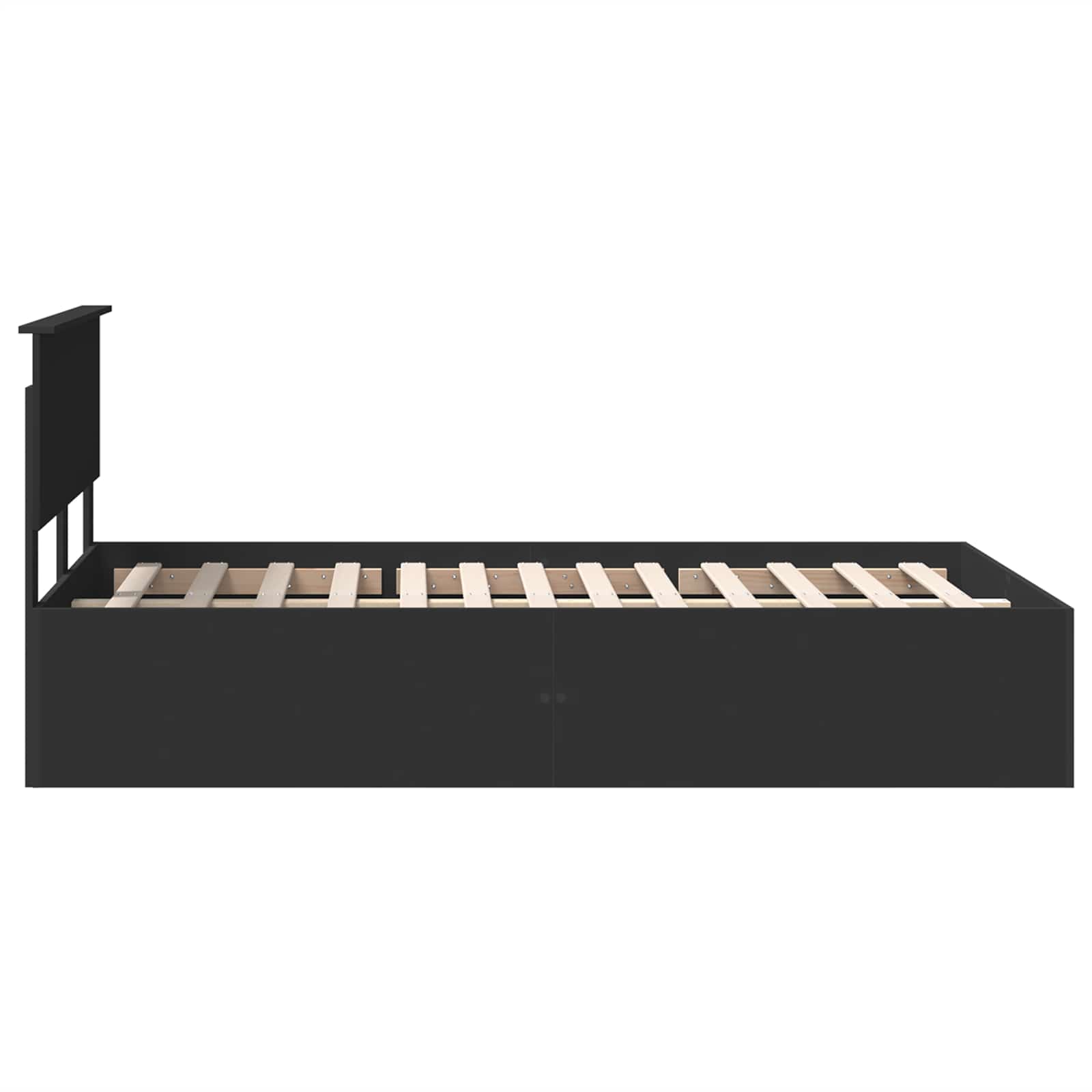 Cadre de lit Noir 135 x 190 cm Bois d'ingénierie - XIOS