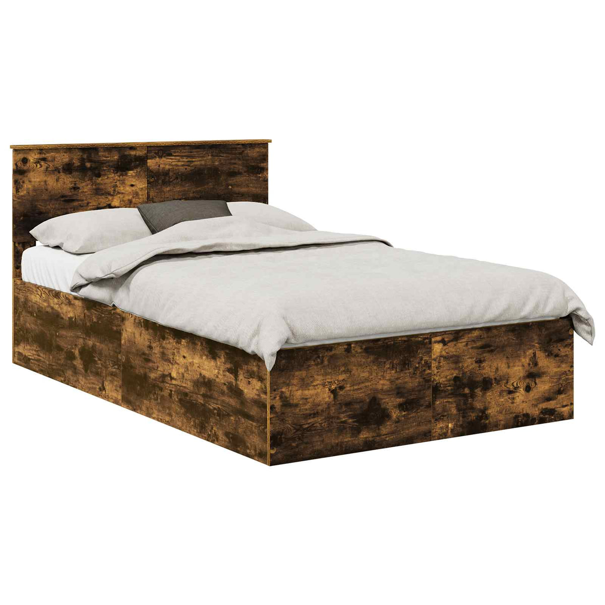 Cadre de lit Chêne fumé 120 x 190 cm Bois d'ingénierie - XIOS