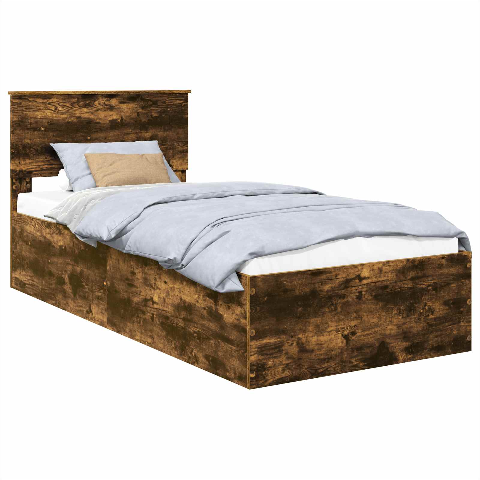 Cadre de lit Chêne fumé 75 x 190 cm Bois d'ingénierie - XIOS