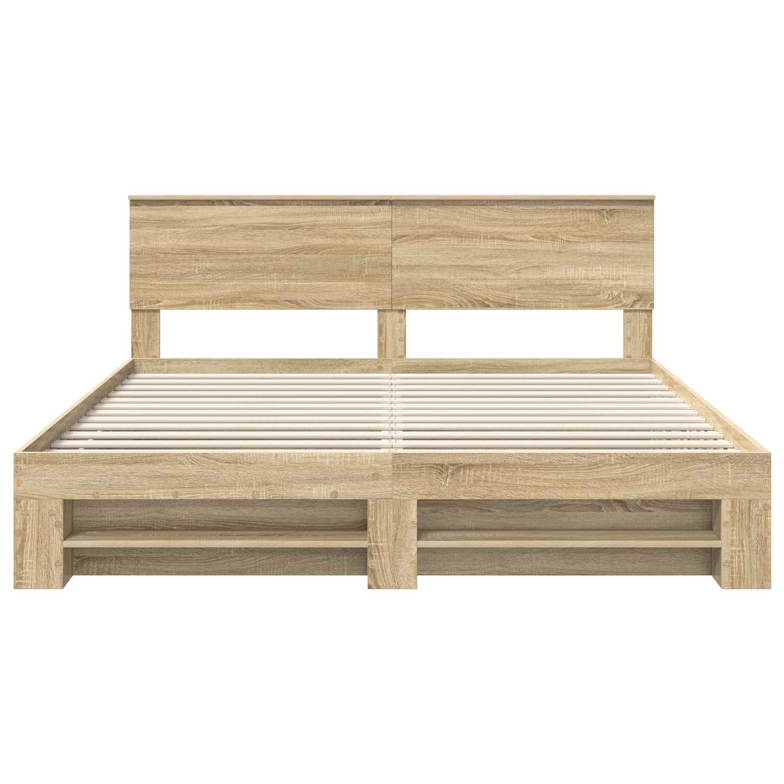 Cadre de lit Chêne Sonoma 200 x 200 cm Bois d'ingénierie - XIOS