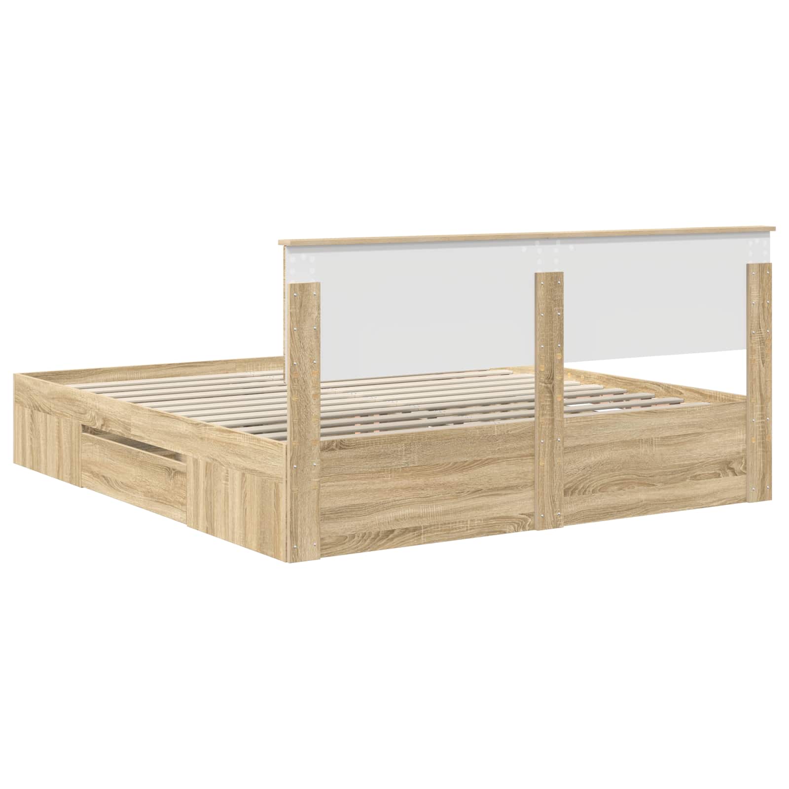 Cadre de lit Chêne Sonoma 180 x 200 cm Bois d'ingénierie - XIOS