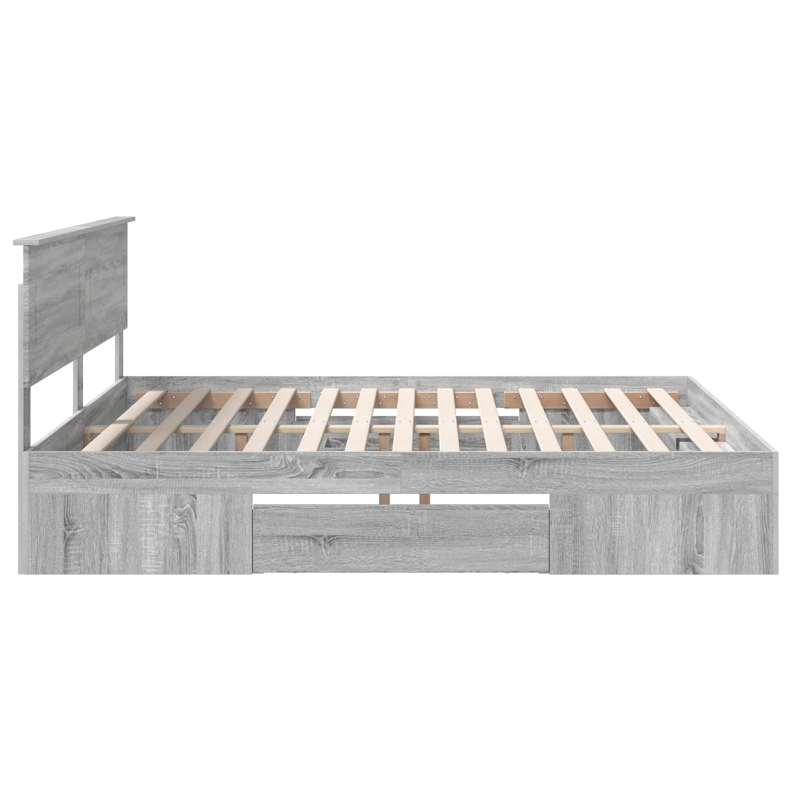 Cadre de lit Gris Sonoma 180 x 200 cm Bois d'ingénierie - XIOS