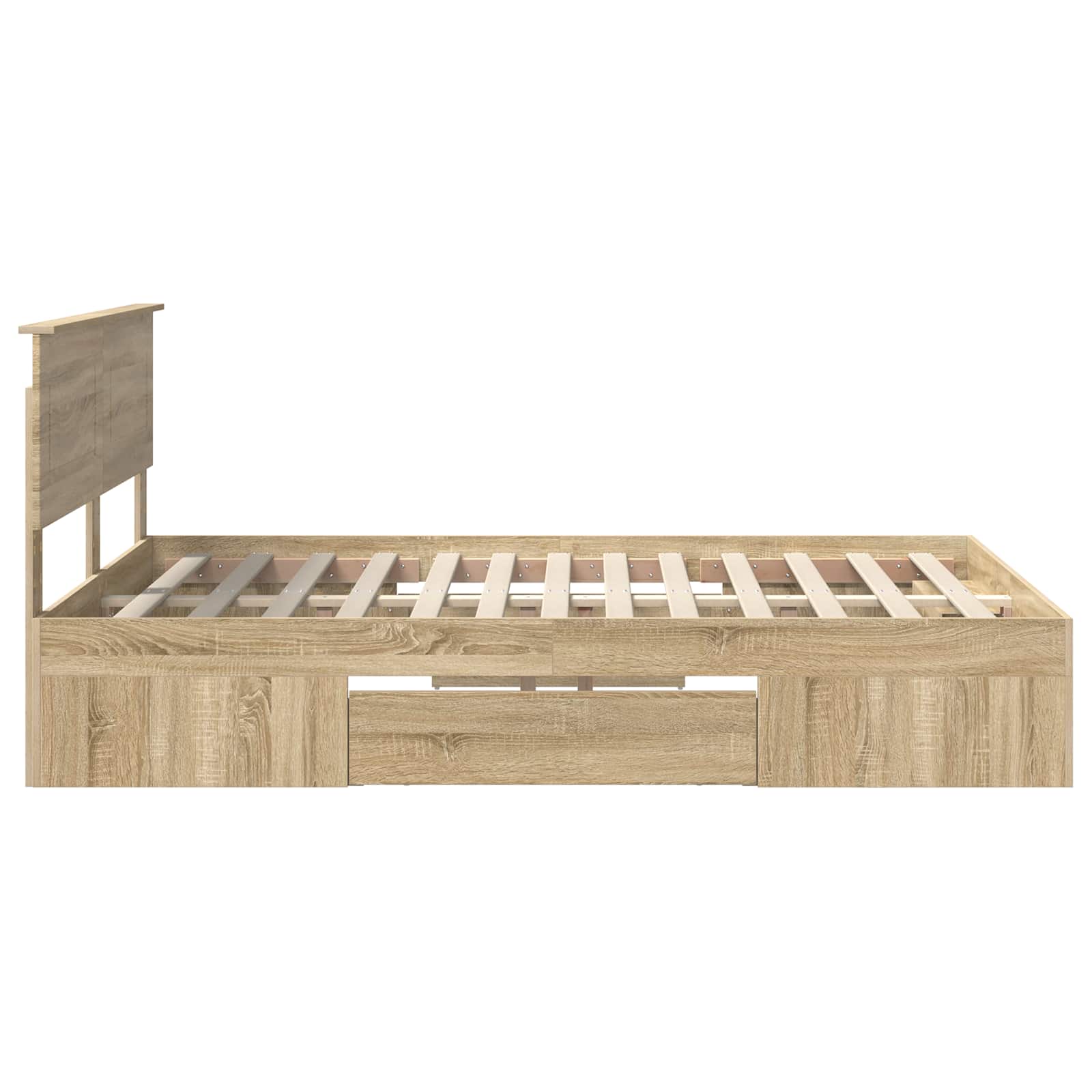 Cadre de lit Chêne Sonoma 140 x 200 cm Bois d'ingénierie - XIOS