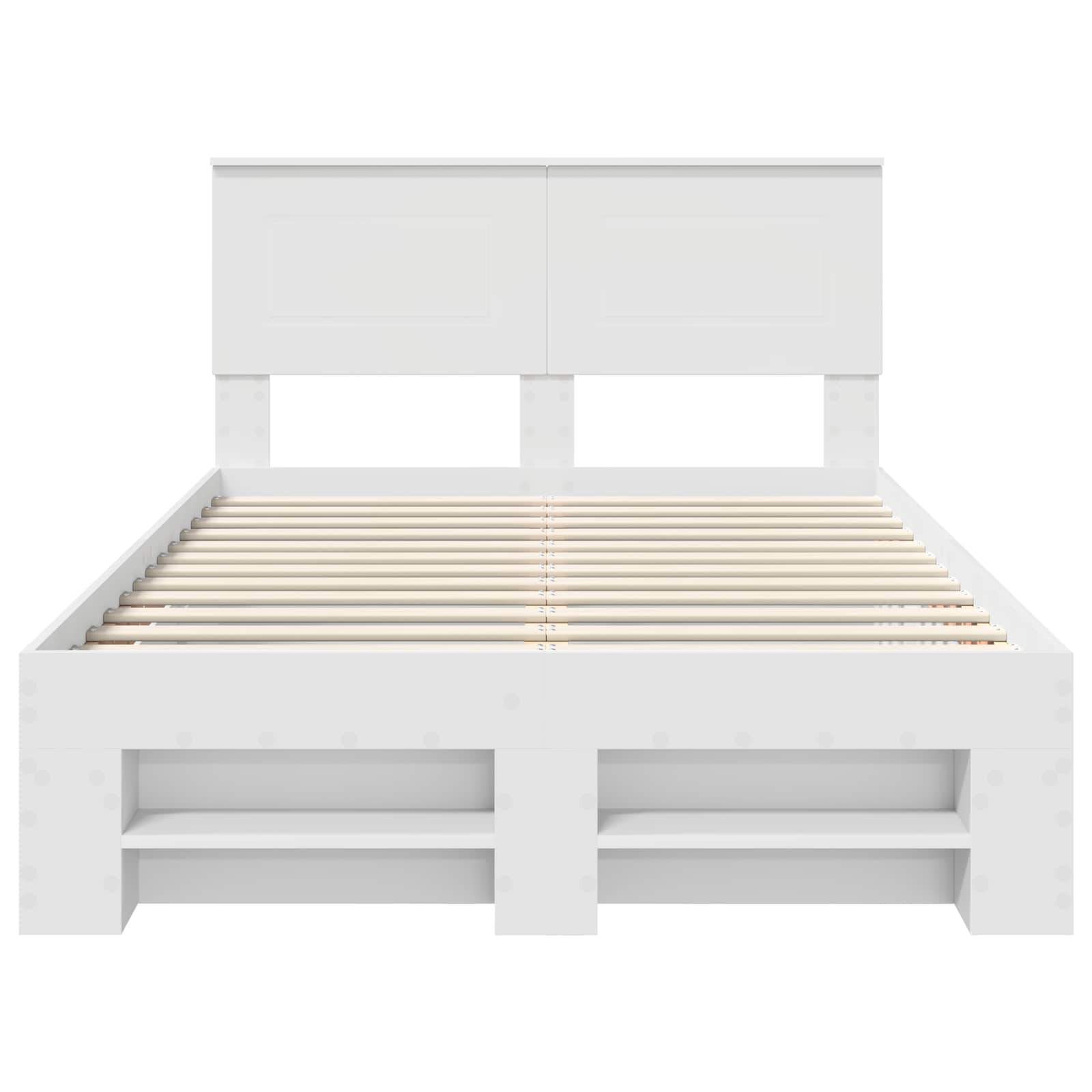 Cadre de lit Blanc 137 x 203 cm Bois d'ingénierie - XIOS