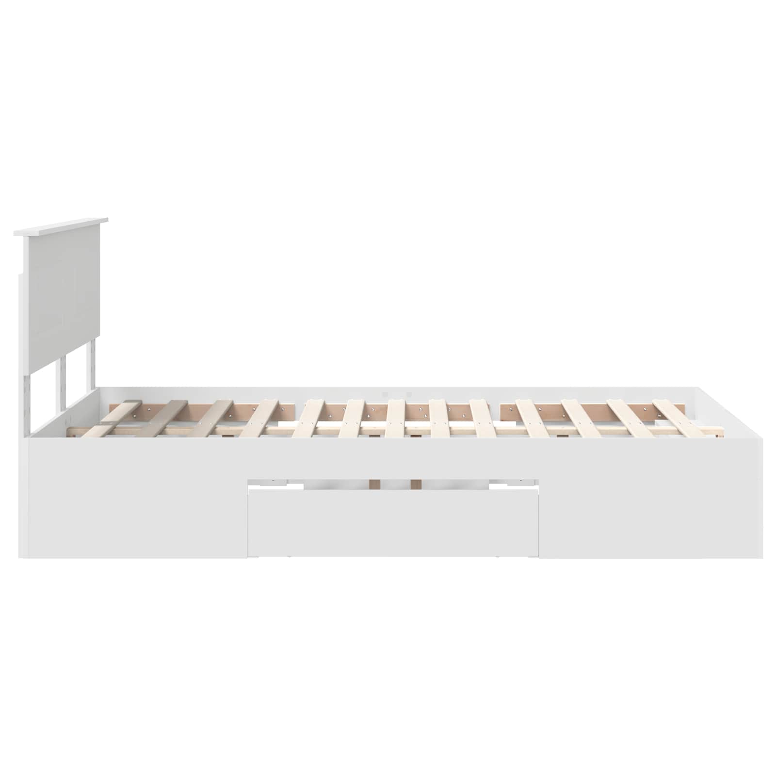 Cadre de lit Blanc 137 x 203 cm Bois d'ingénierie - XIOS