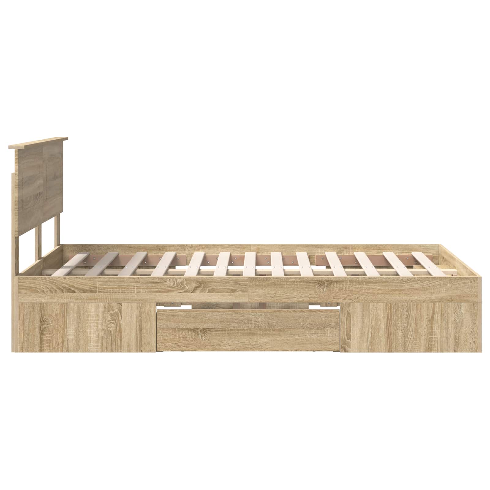 Cadre de lit Chêne Sonoma 137 x 203 cm Bois d'ingénierie - XIOS