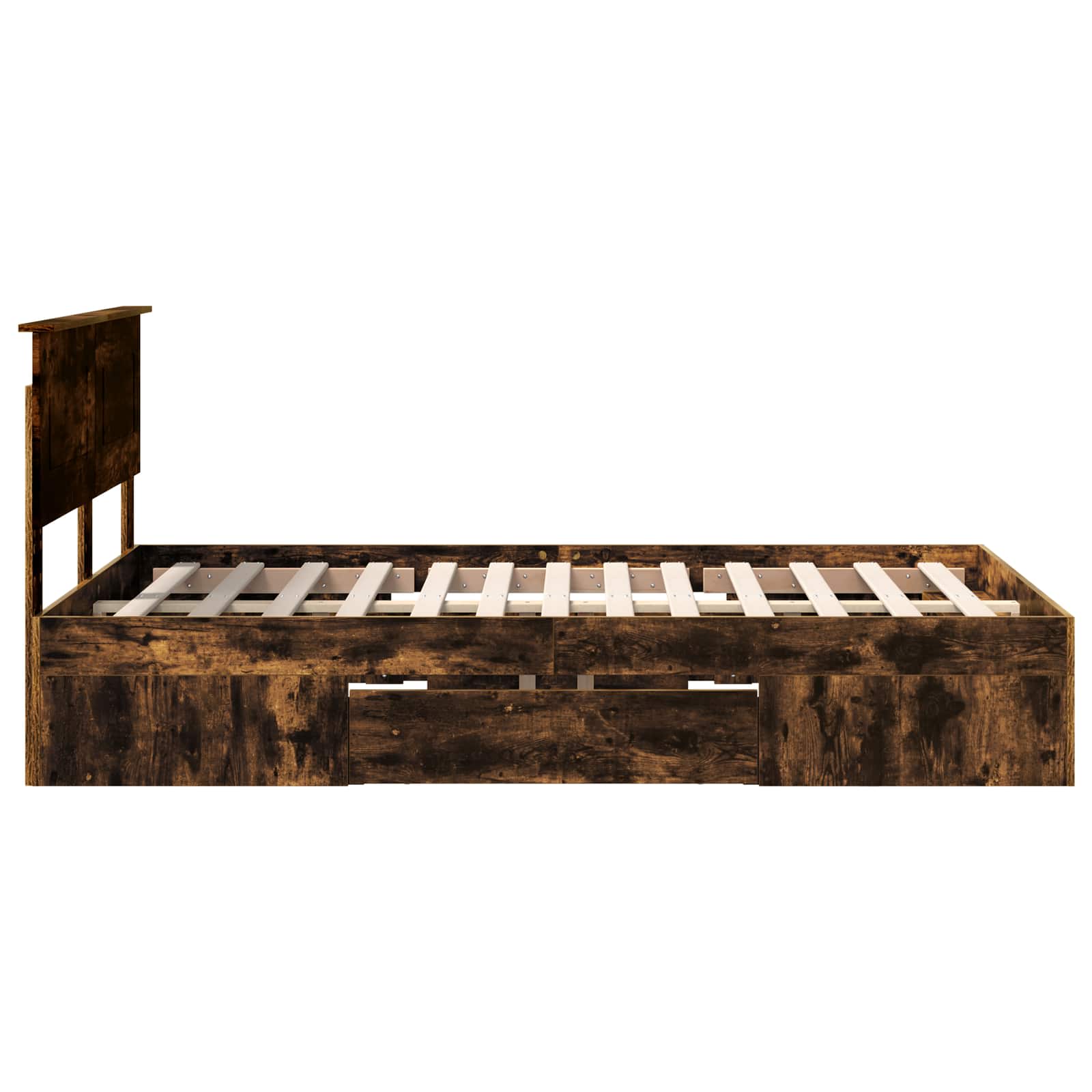 Cadre de lit Chêne fumé 120 x 200 cm Bois d'ingénierie - XIOS